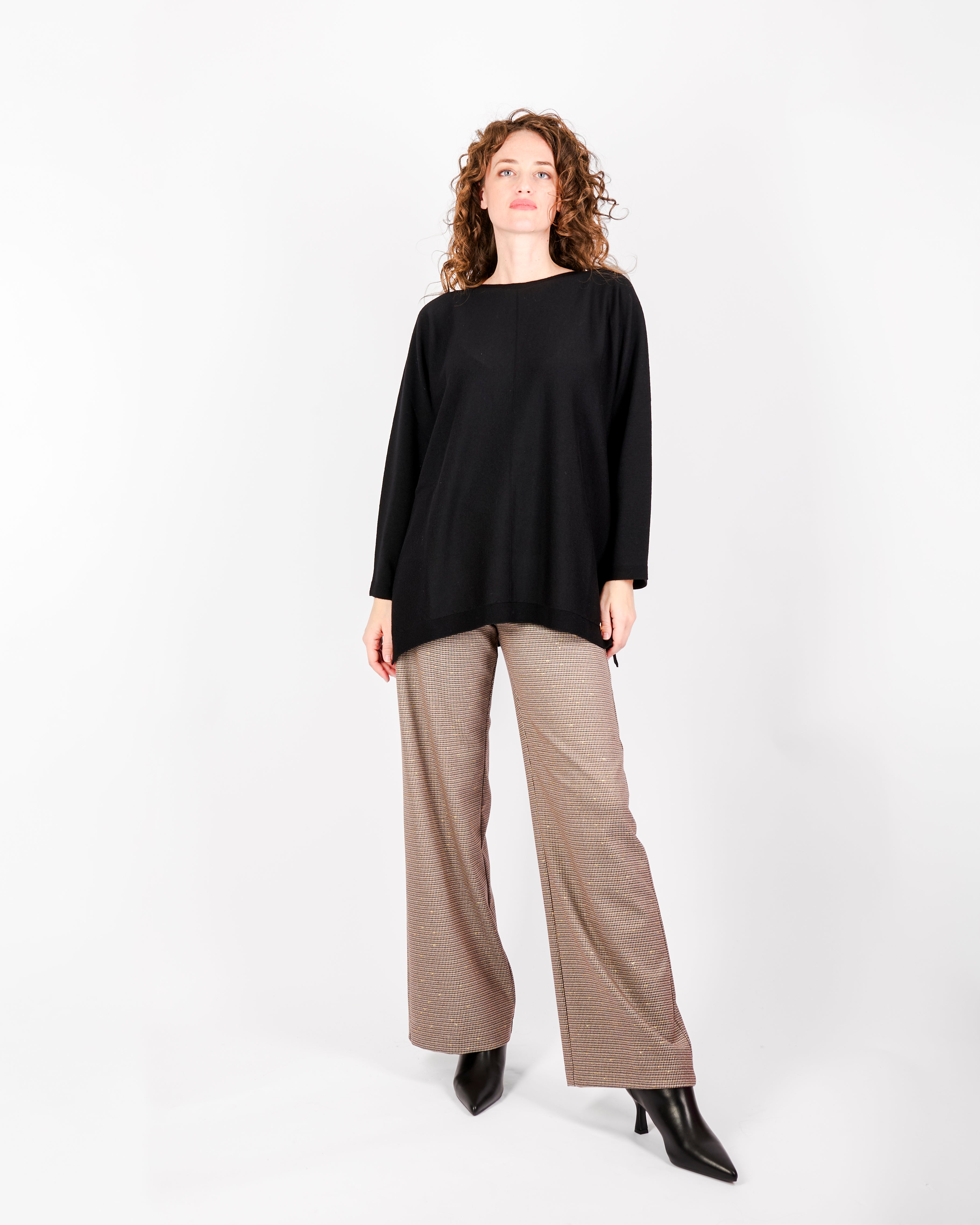 Maglia scatola over pura lana Z9509