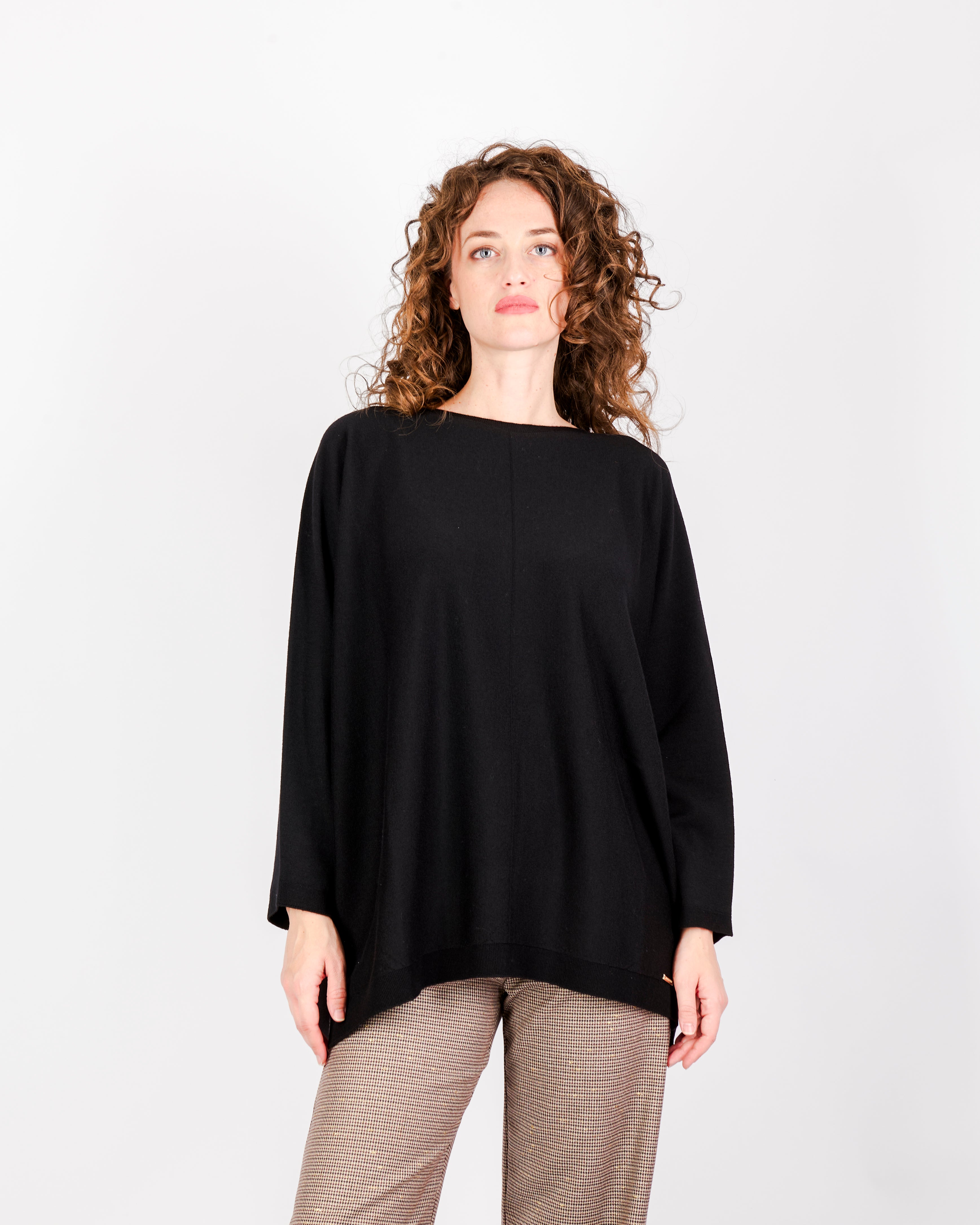 Maglia scatola over pura lana Z9509