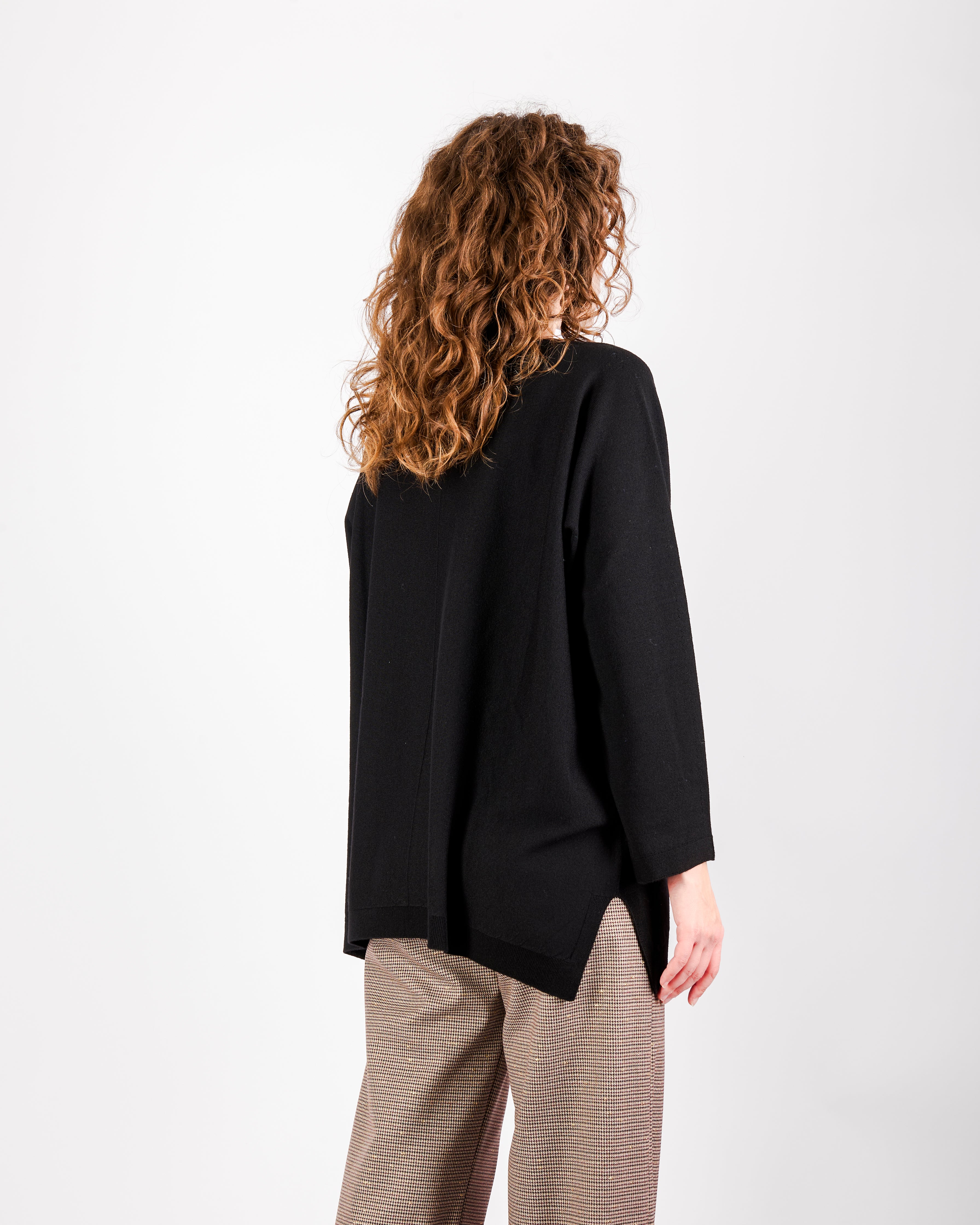 Maglia scatola over pura lana Z9509