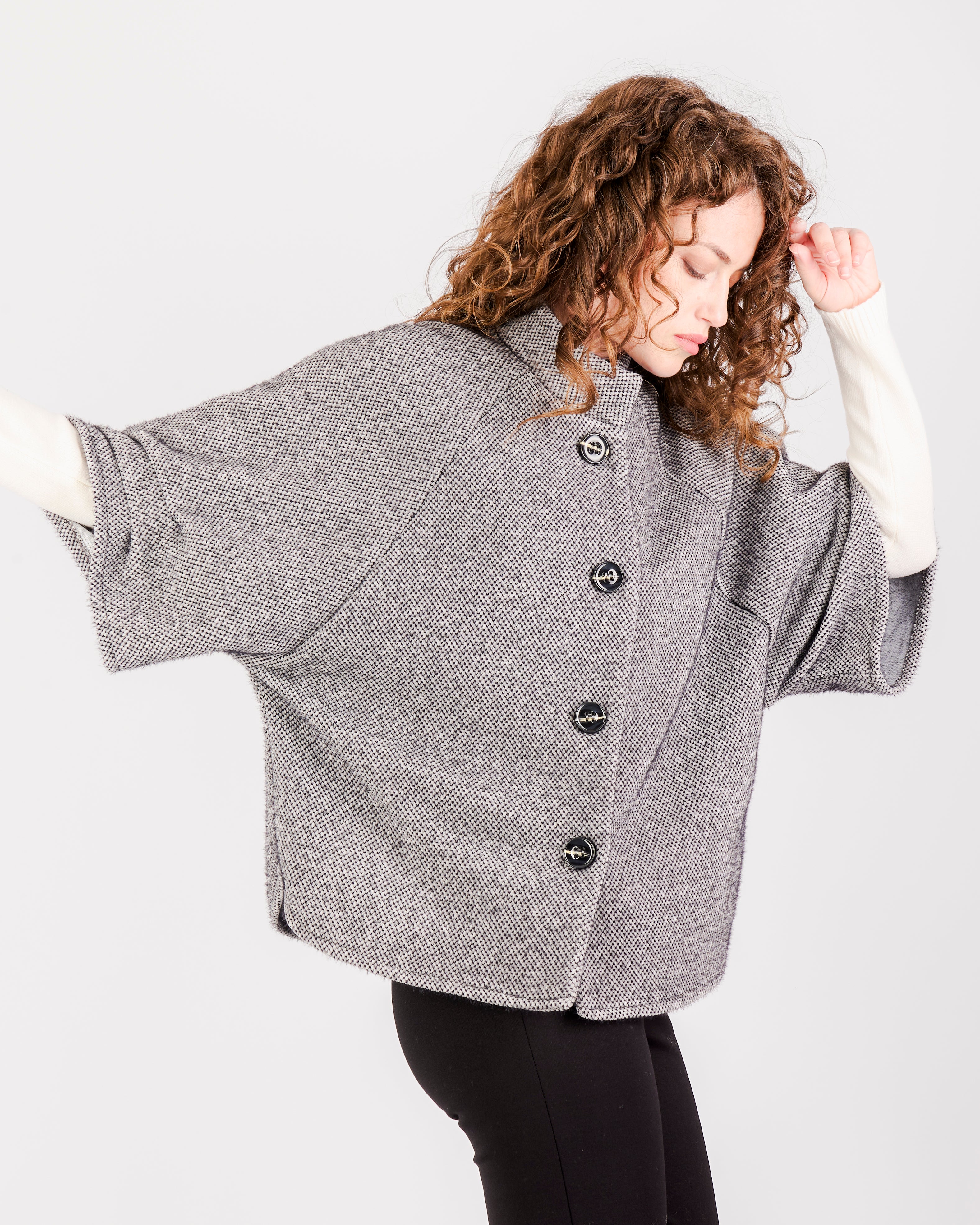 Cappa taglia unica bottoni DS1212