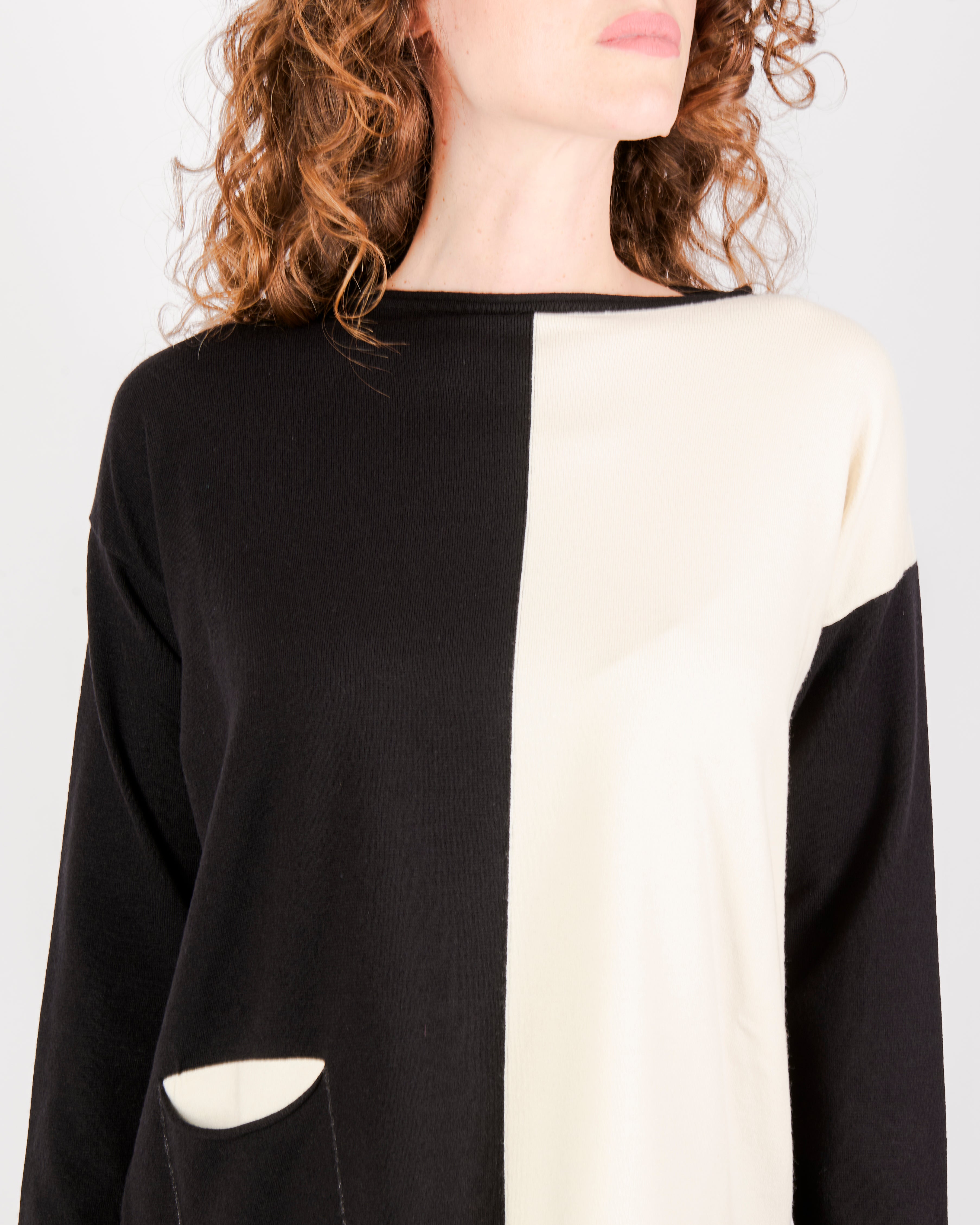 Maglia giro scatoletta 2 colori CL2271