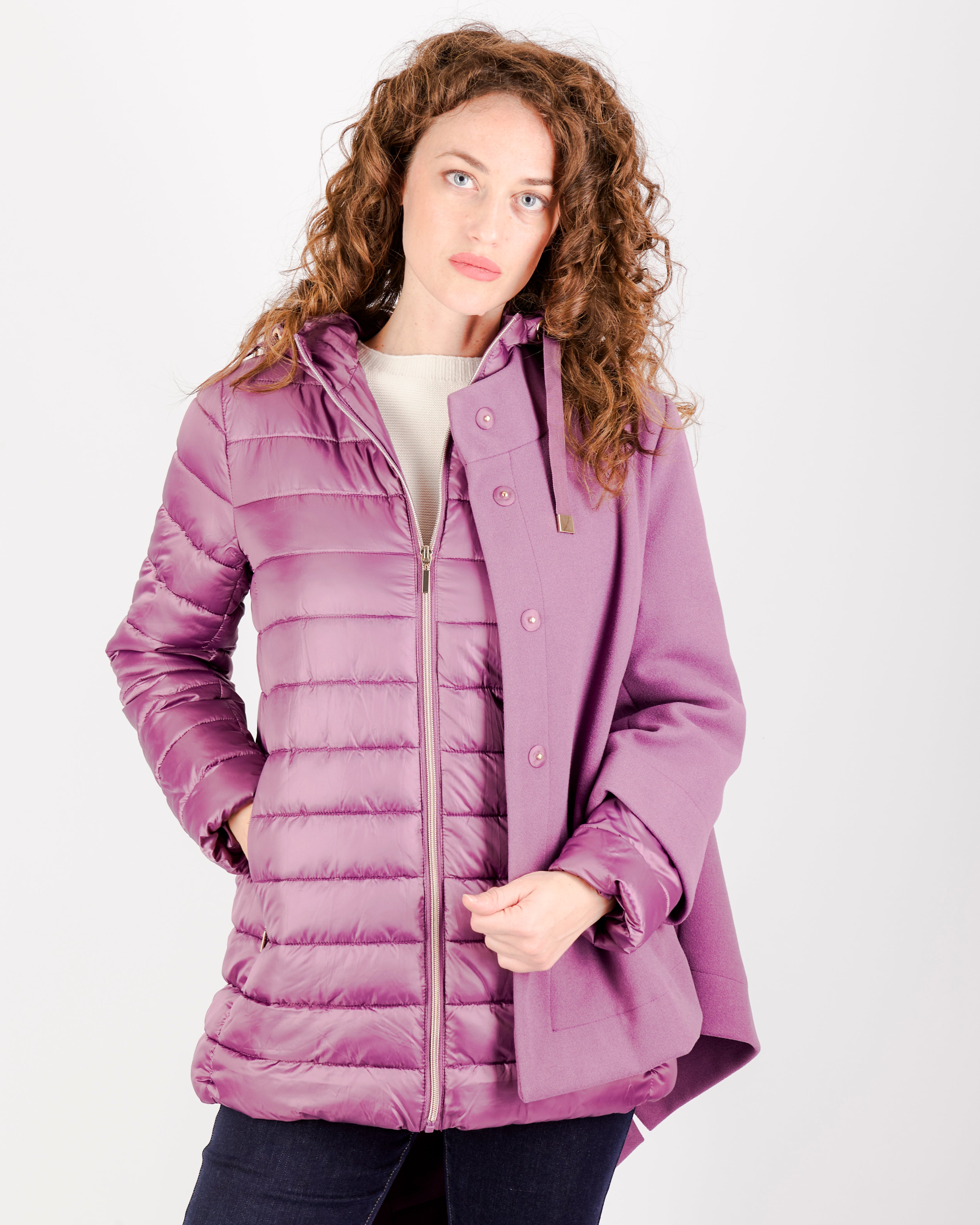 Cappotto con imbottitura staccabile LORY SHORT