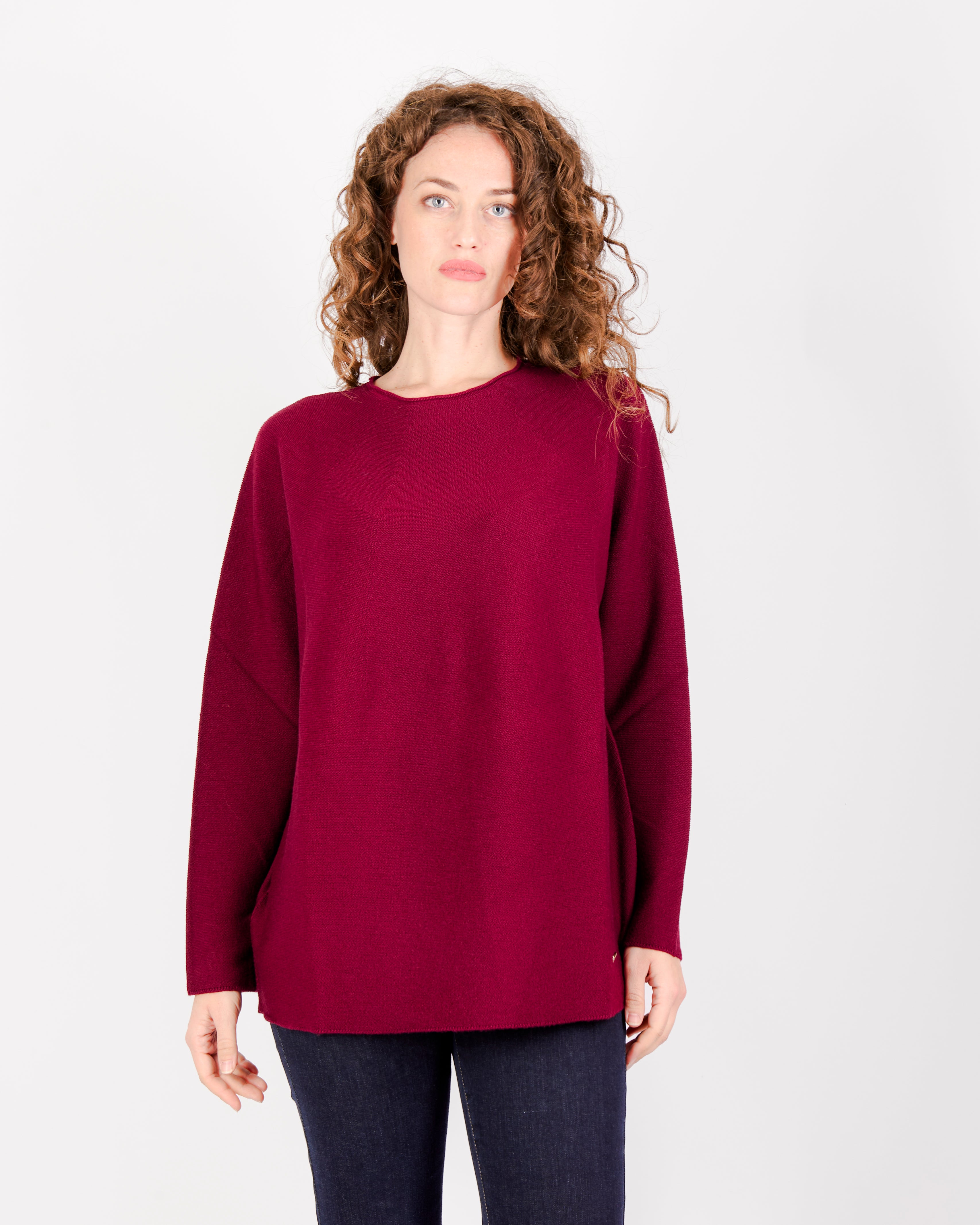 Girocollo pura lana a uovo over AZ 2220