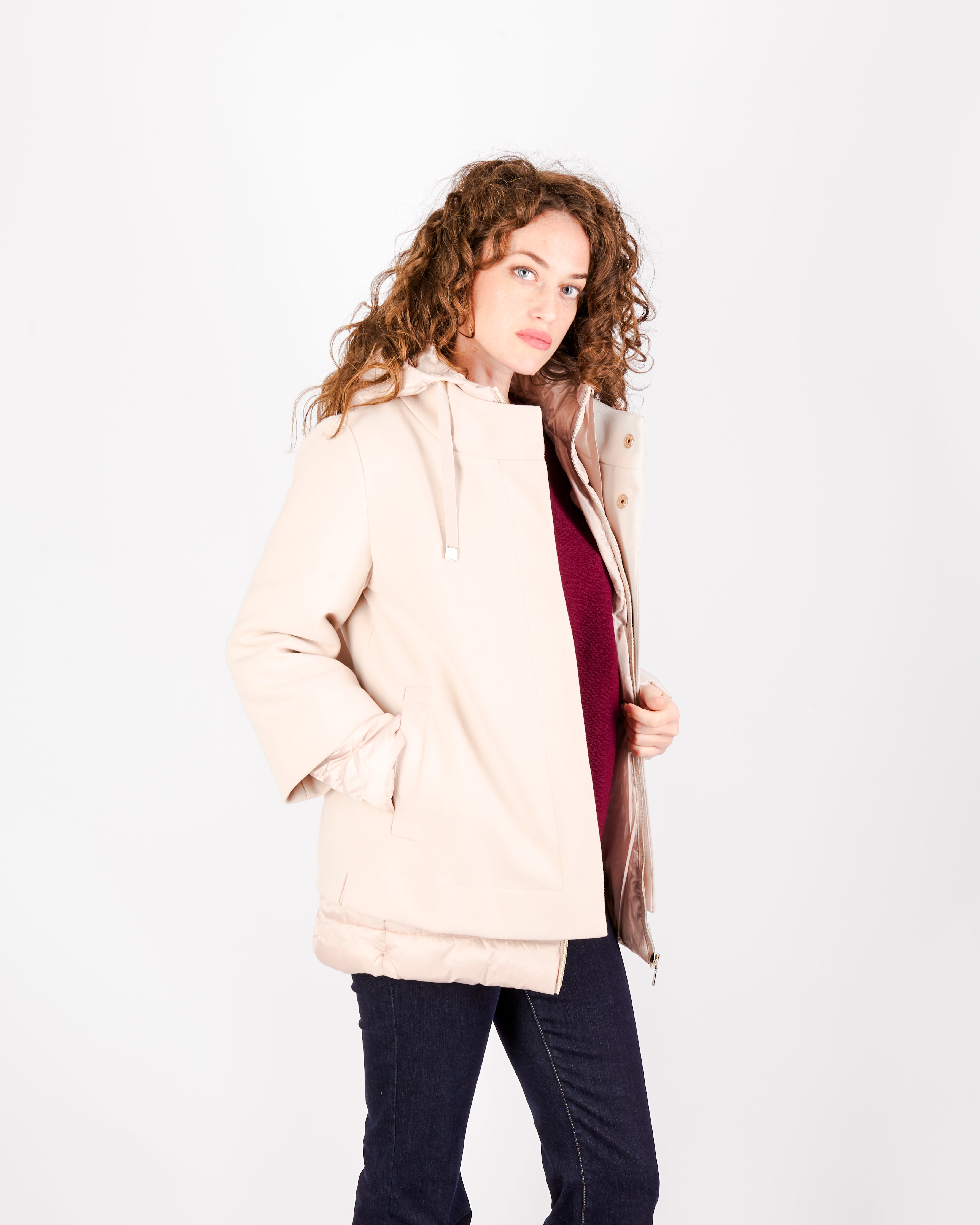 Cappotto con imbottitura staccabile LORY SHORT