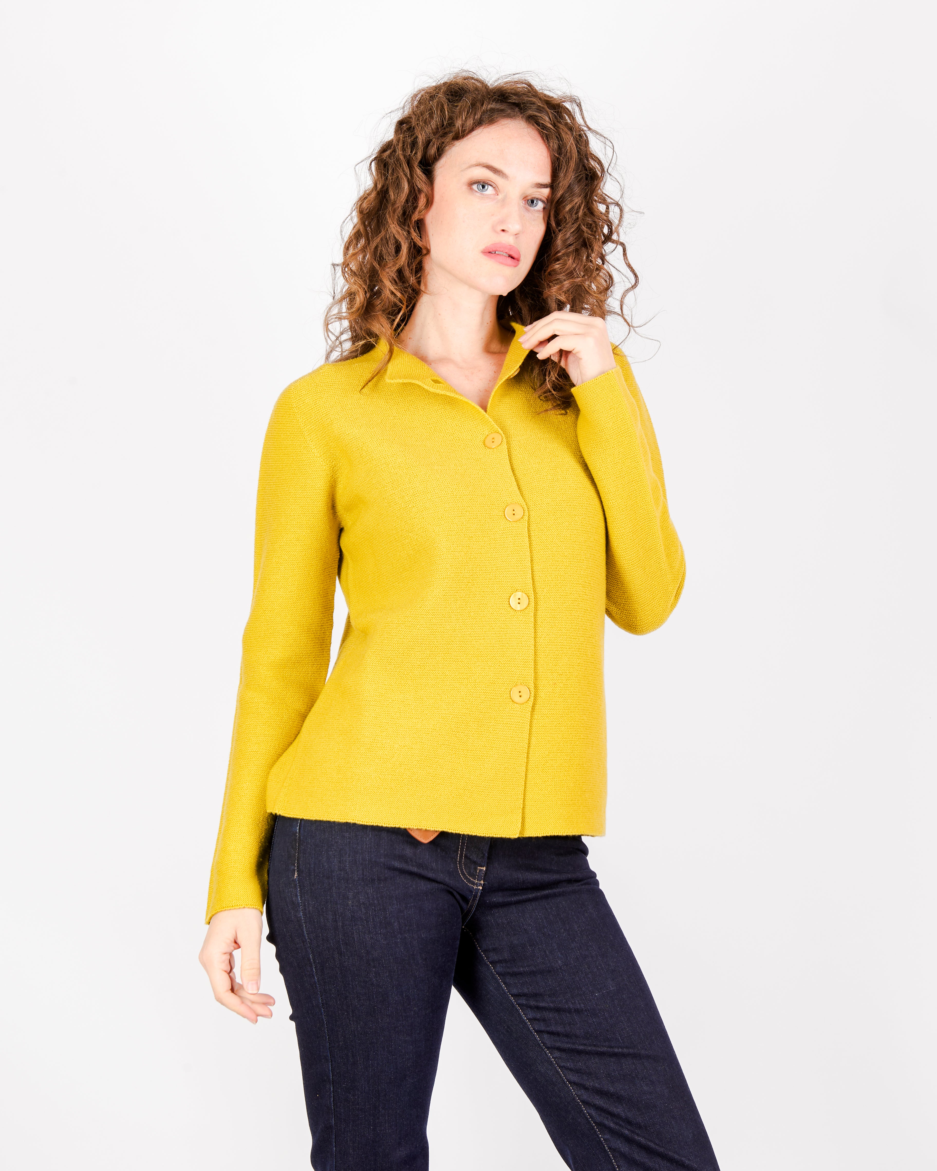 Giacca pura lana aperta links GM24 2114