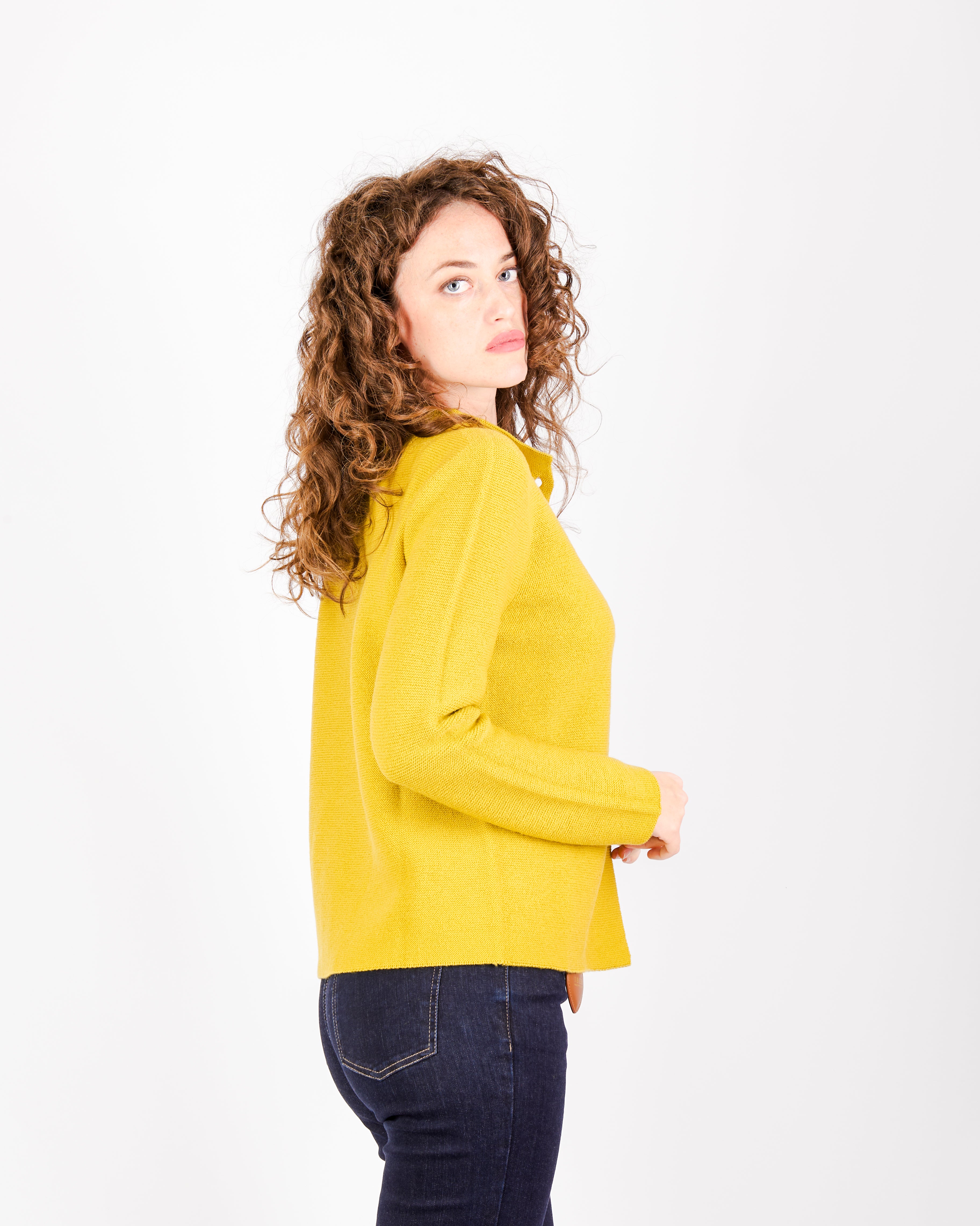 Giacca pura lana aperta links GM24 2114