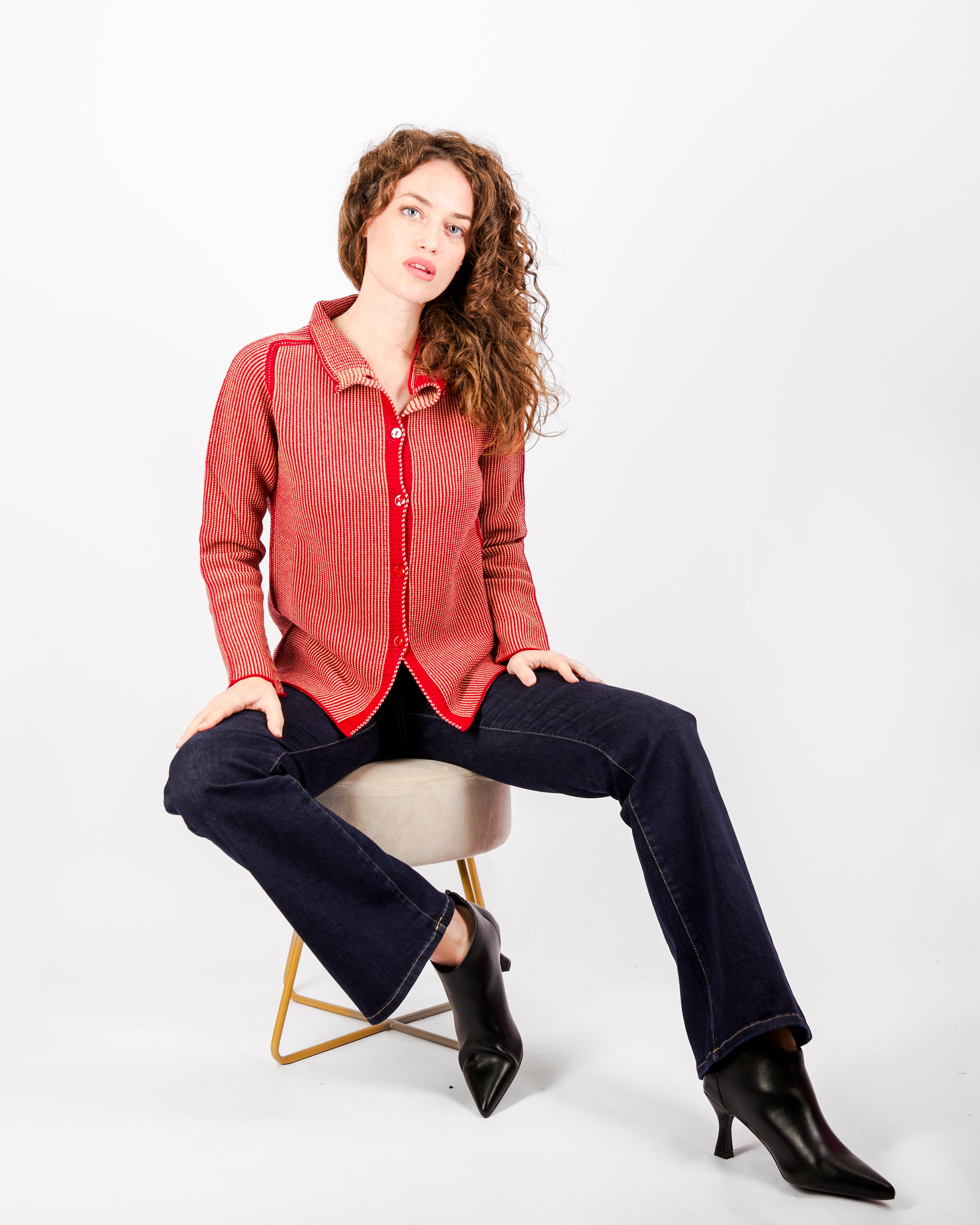 Giacca bottoni pura lana gatto W-255