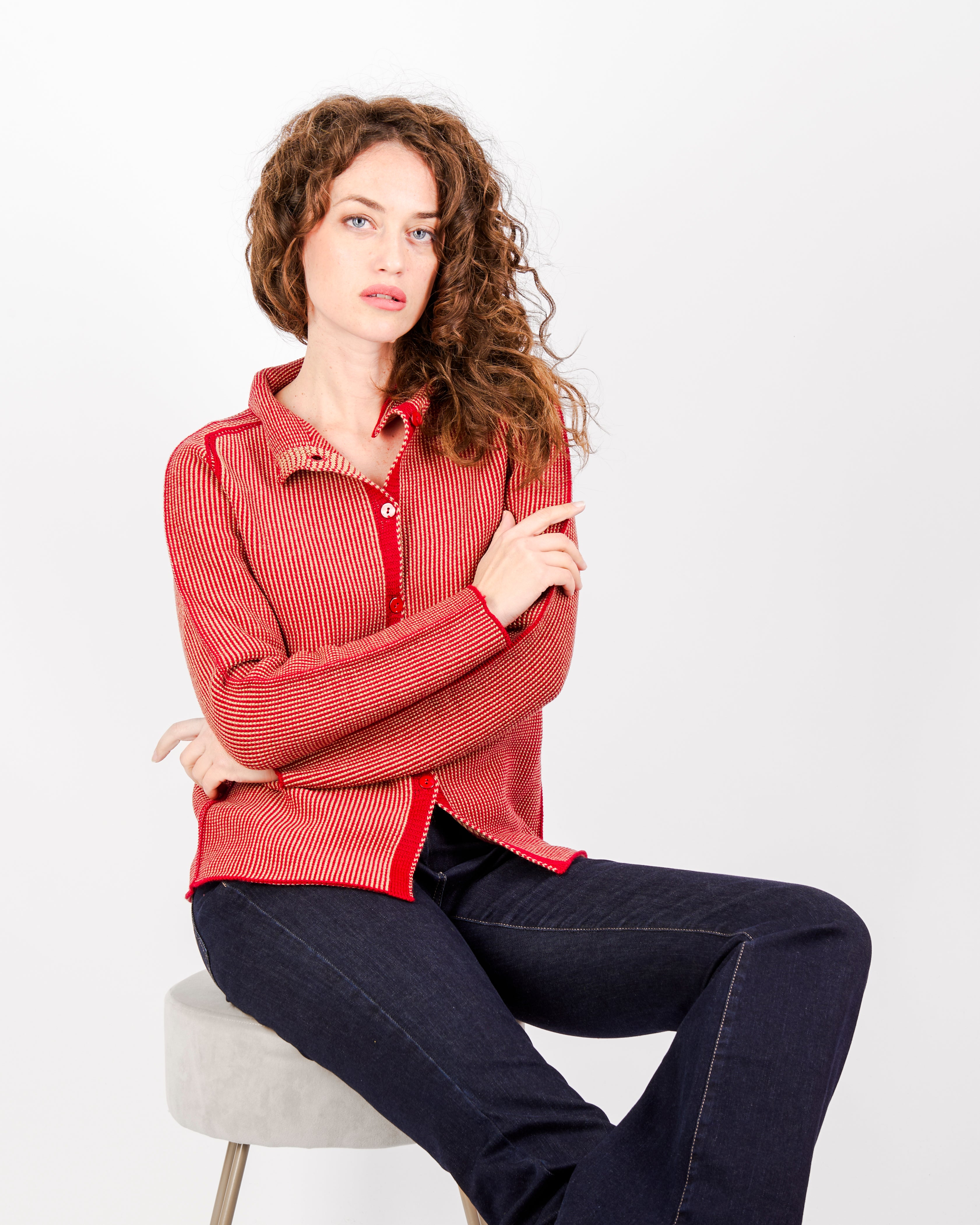 Giacca bottoni pura lana gatto W-255