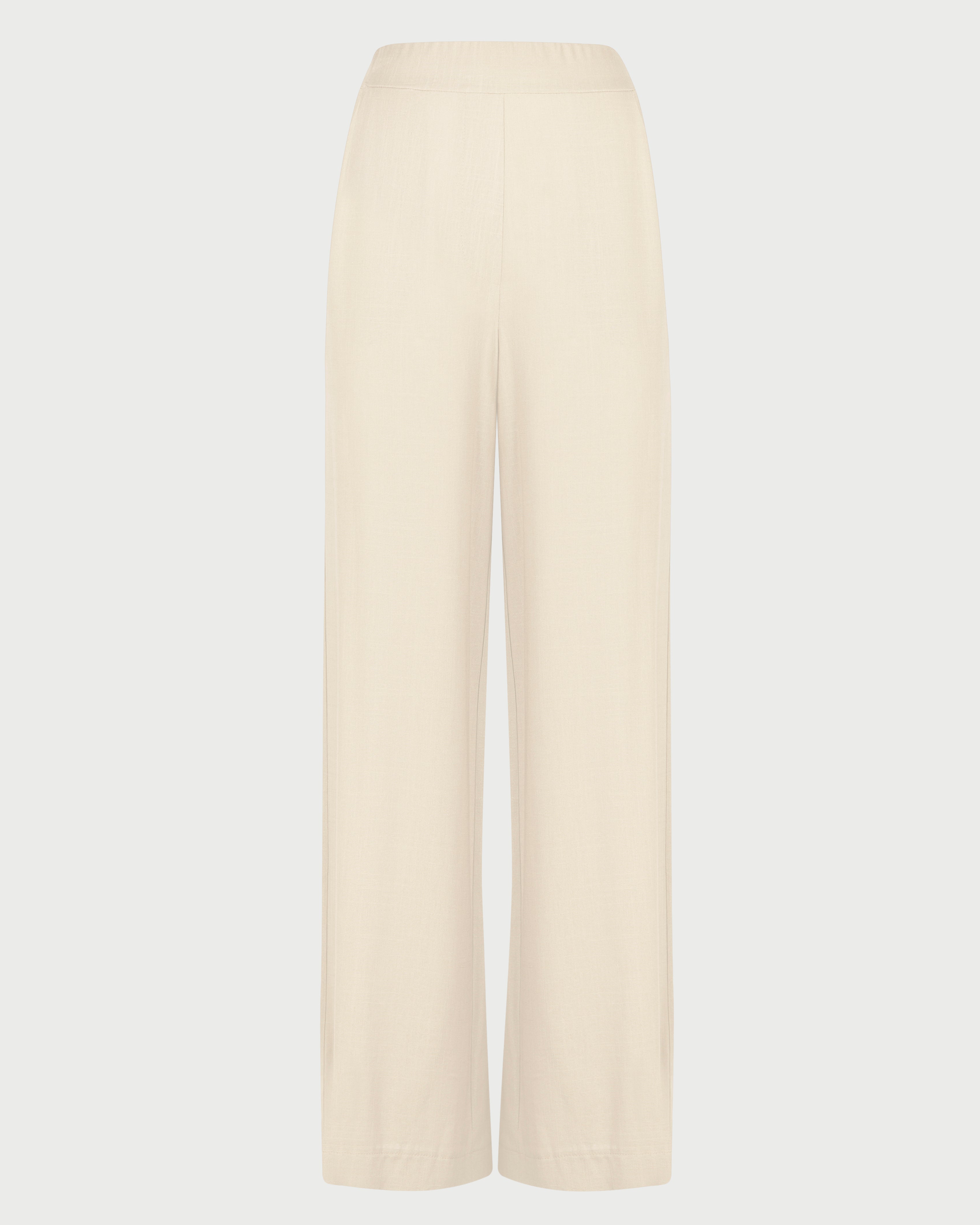 Pantalone palazzo lino viscosa G152/36