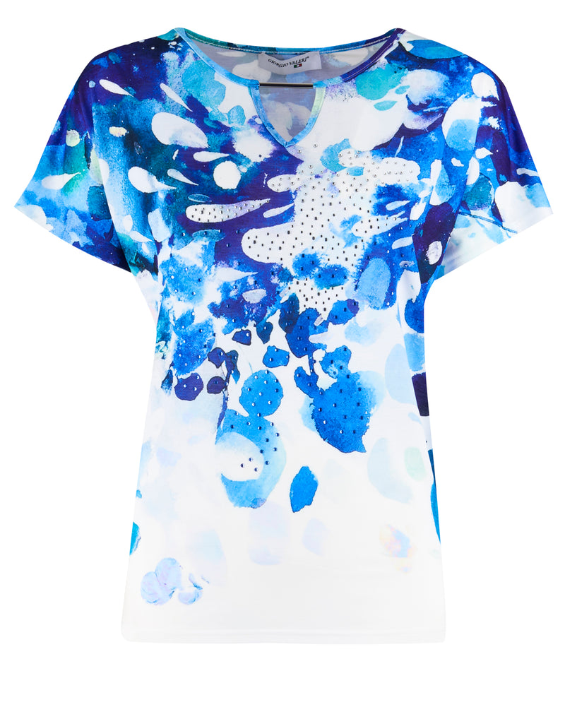 Maglia stampa splash 8449