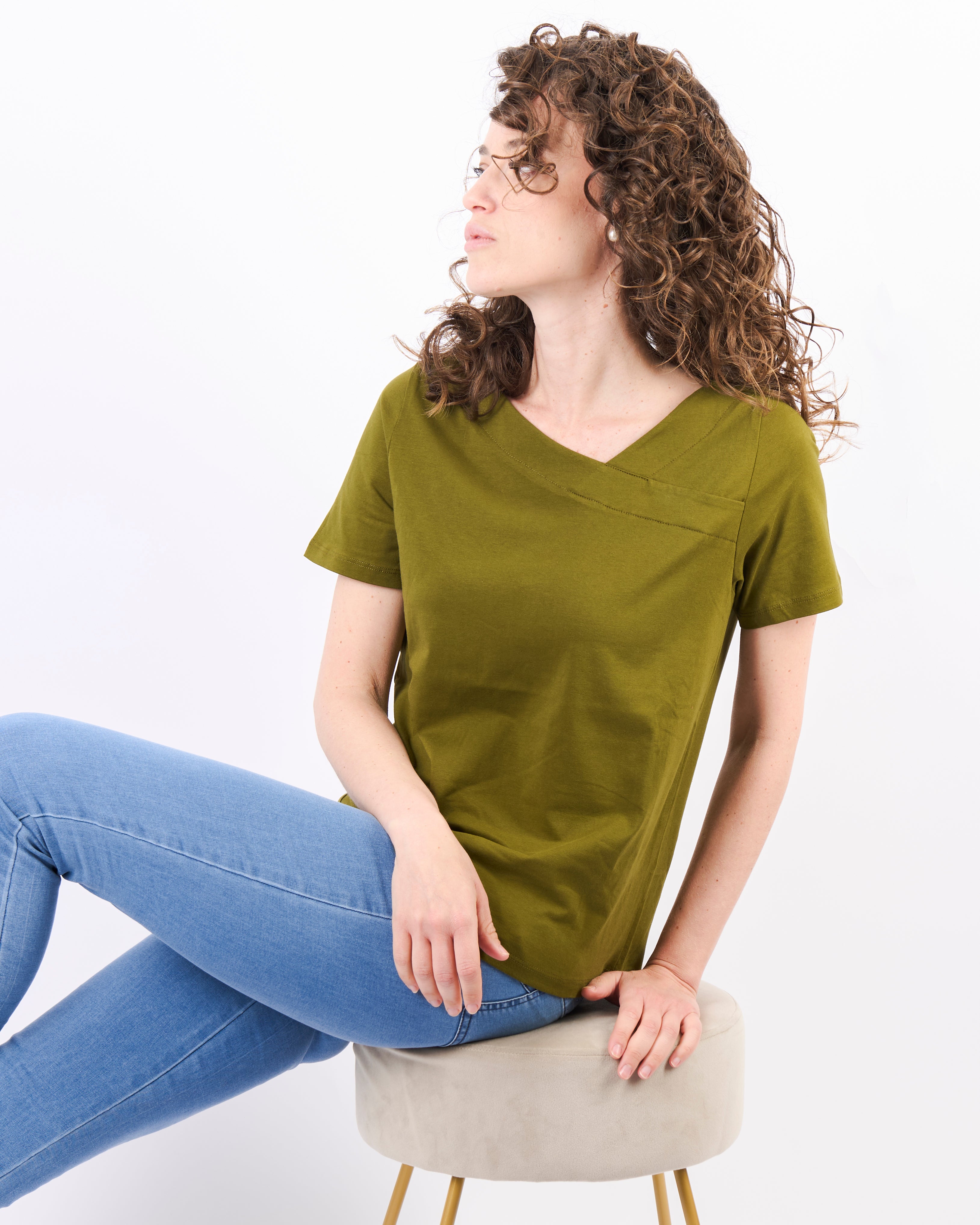 Maglia scollo asimmetrico 5041