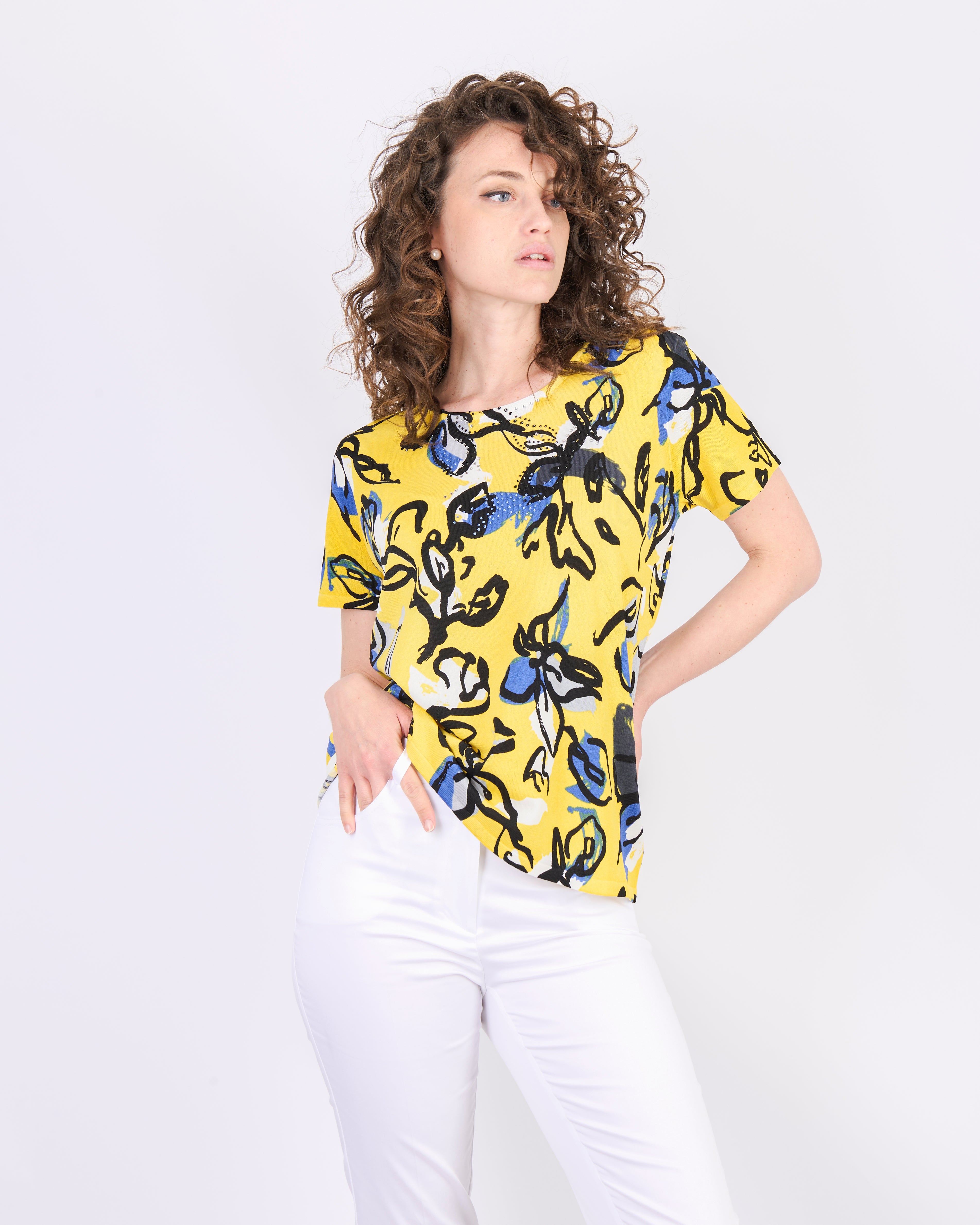 Maglia in viscosa fantasia MM L6197