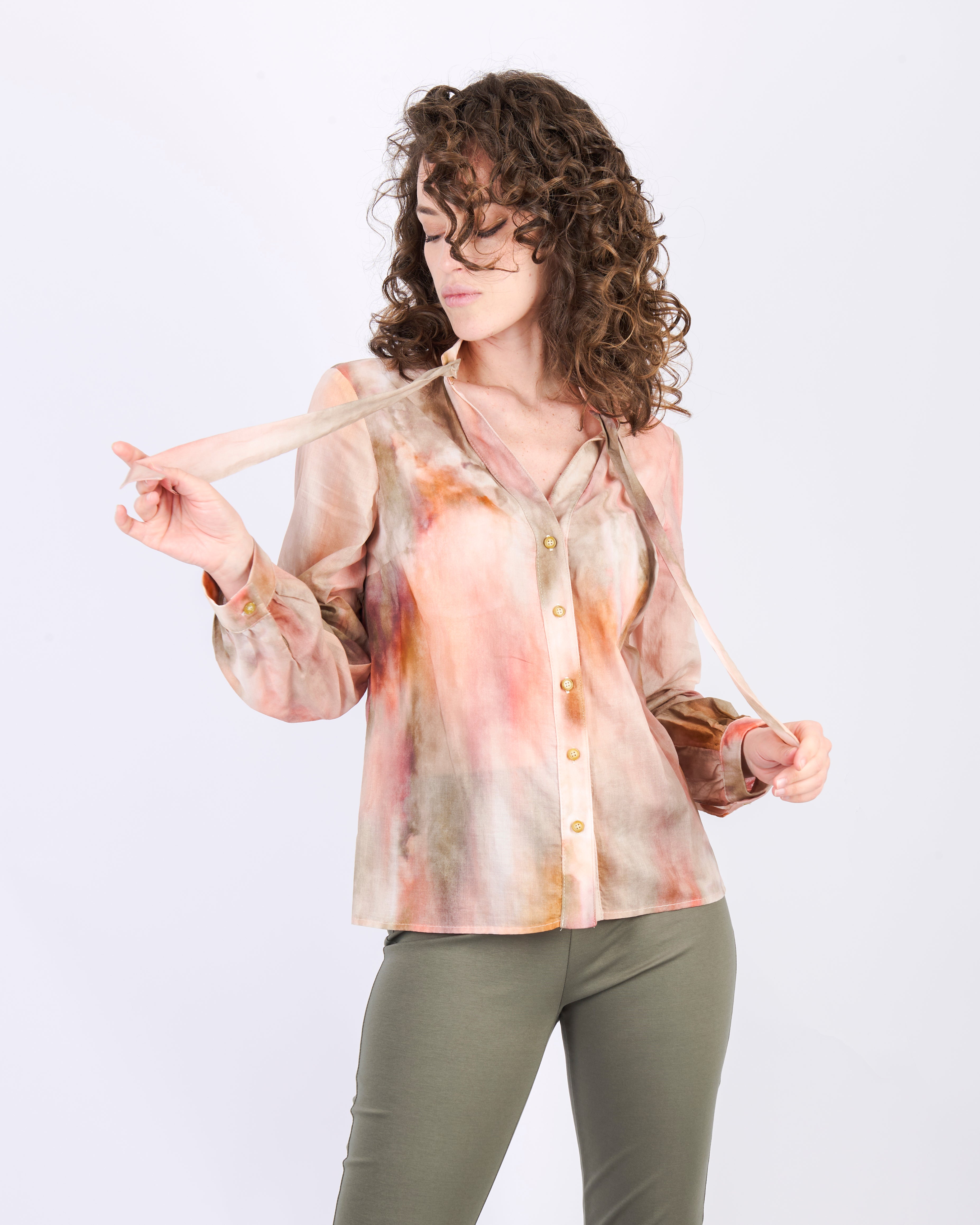 Camicia mussola tiedye SEROTINA