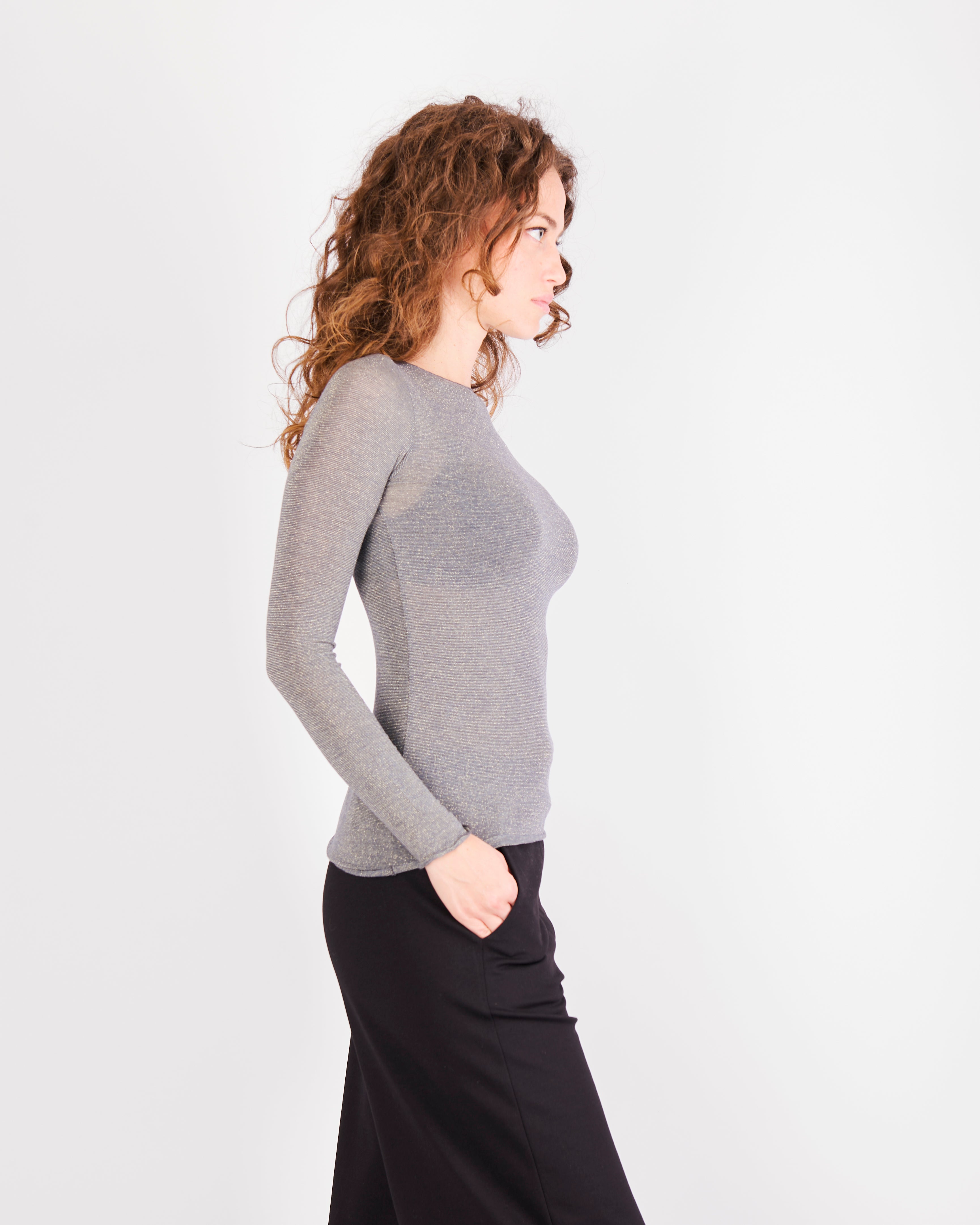Maglia M. Lunga con Cashmere Barchetta ULTRALIGHT