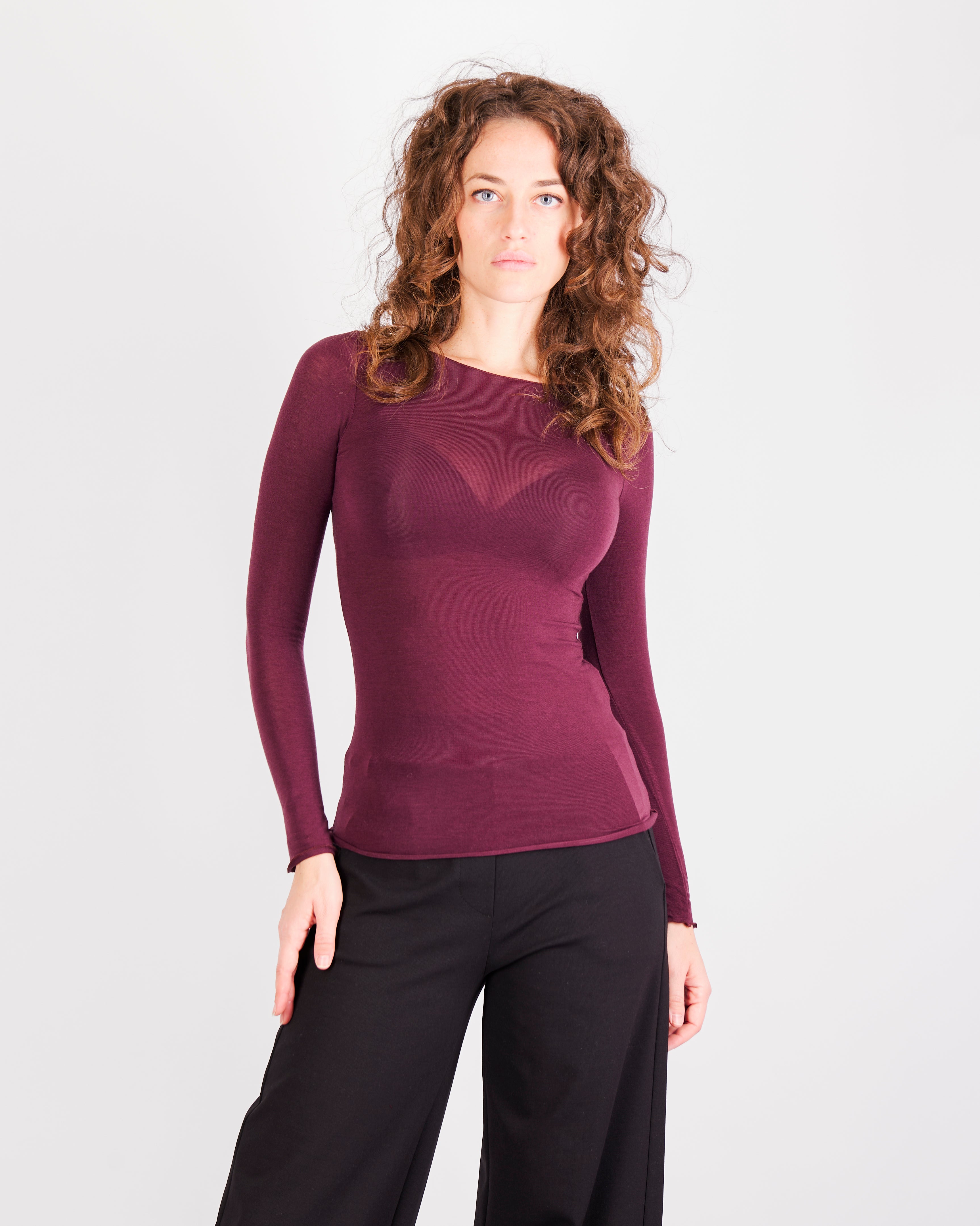 Maglia M. Lunga con Cashmere Barchetta ULTRALIGHT