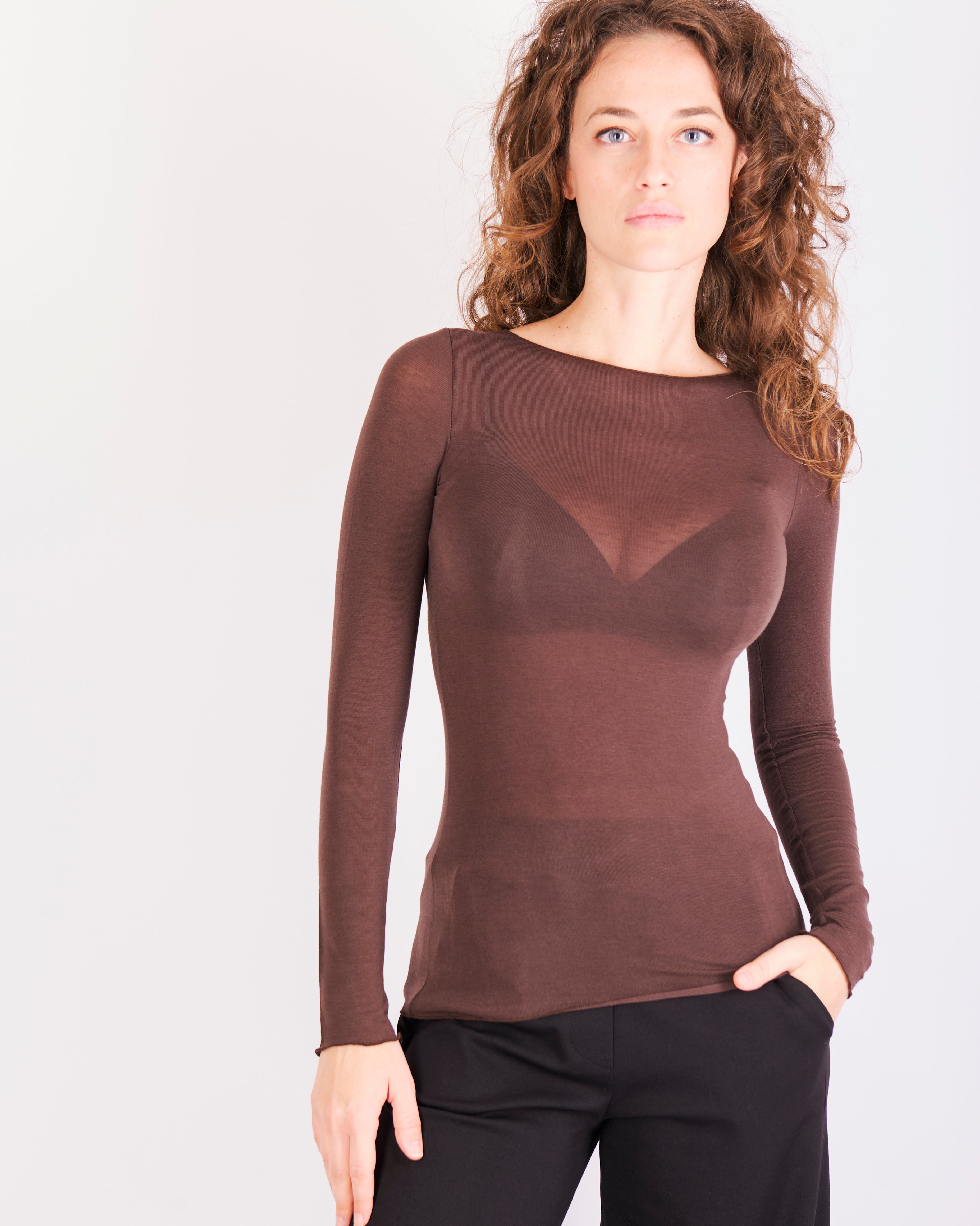 Maglia M. Lunga con Cashmere Barchetta ULTRALIGHT