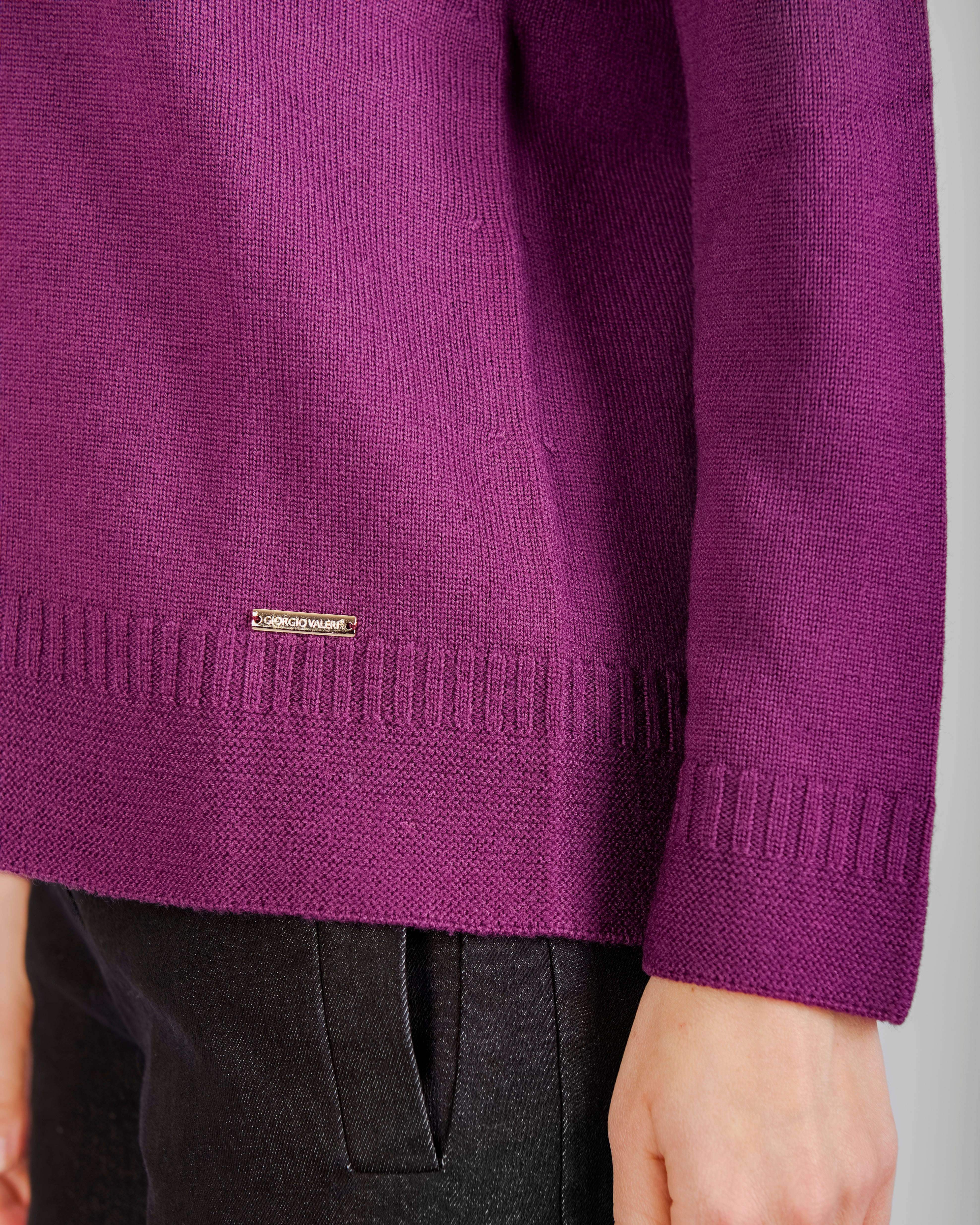 Maglia scollo a V fondo link Z9414