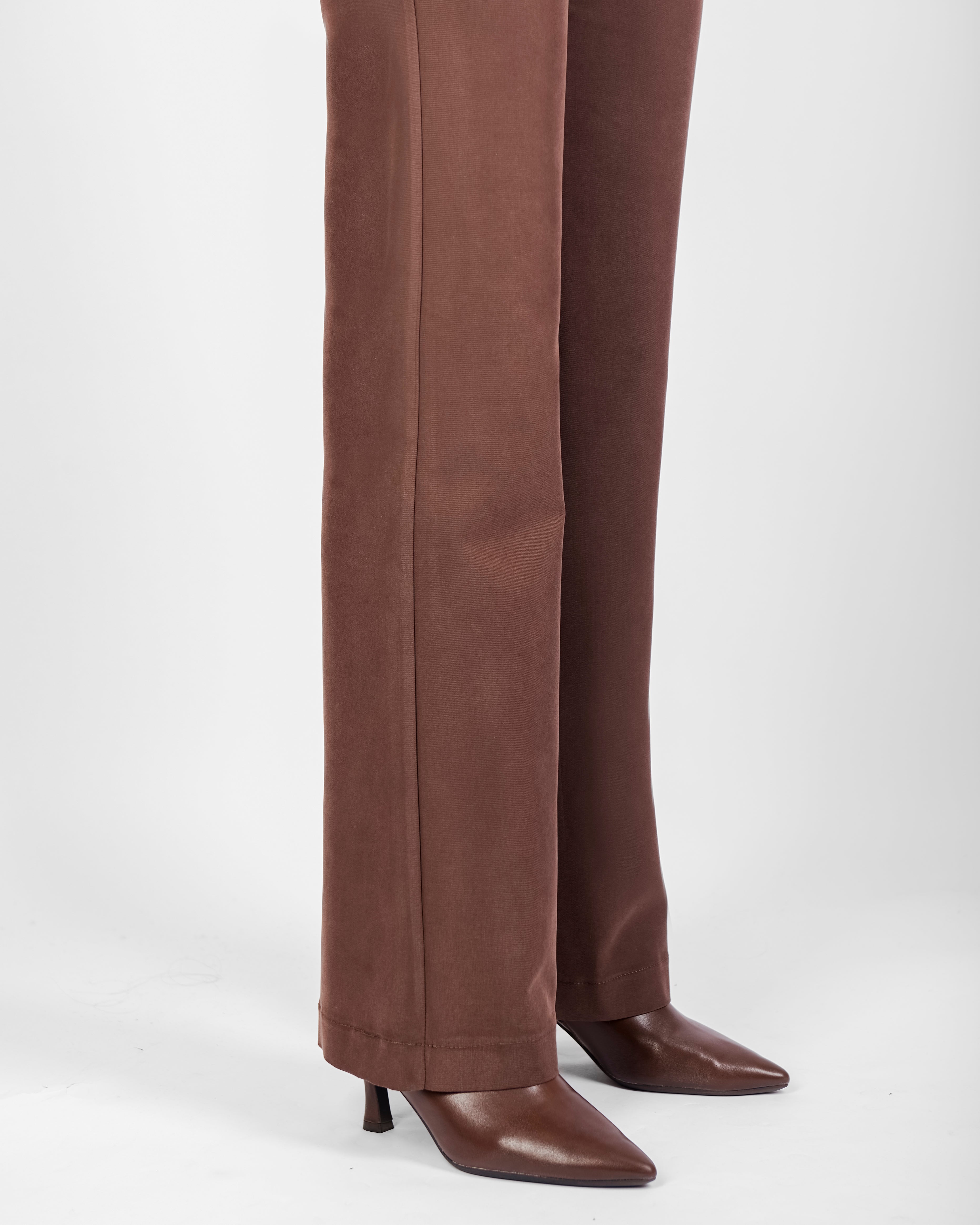 Pantalone pulito zip zampetta cupro soft H144/21