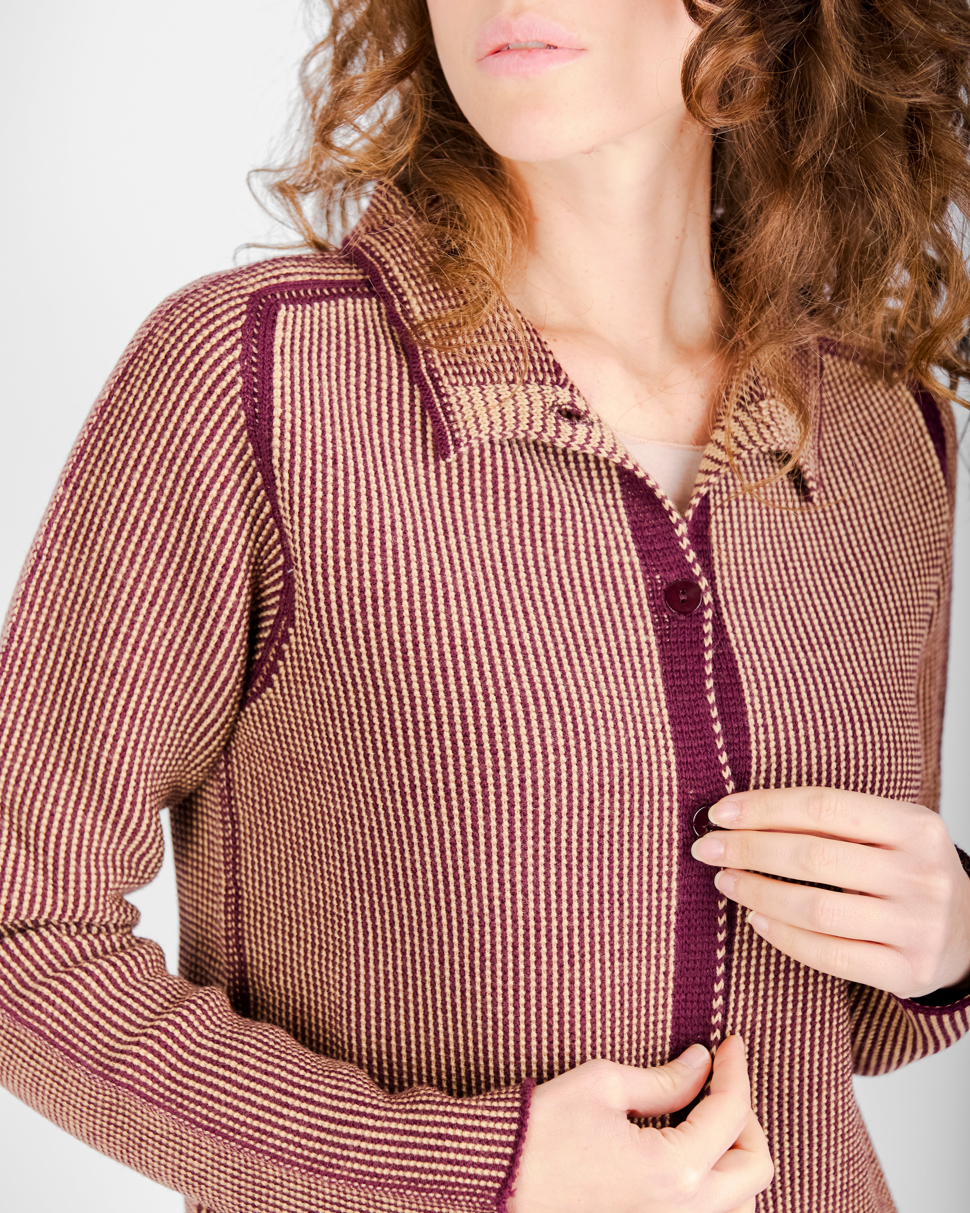 Giacca bottoni pura lana gatto W-255