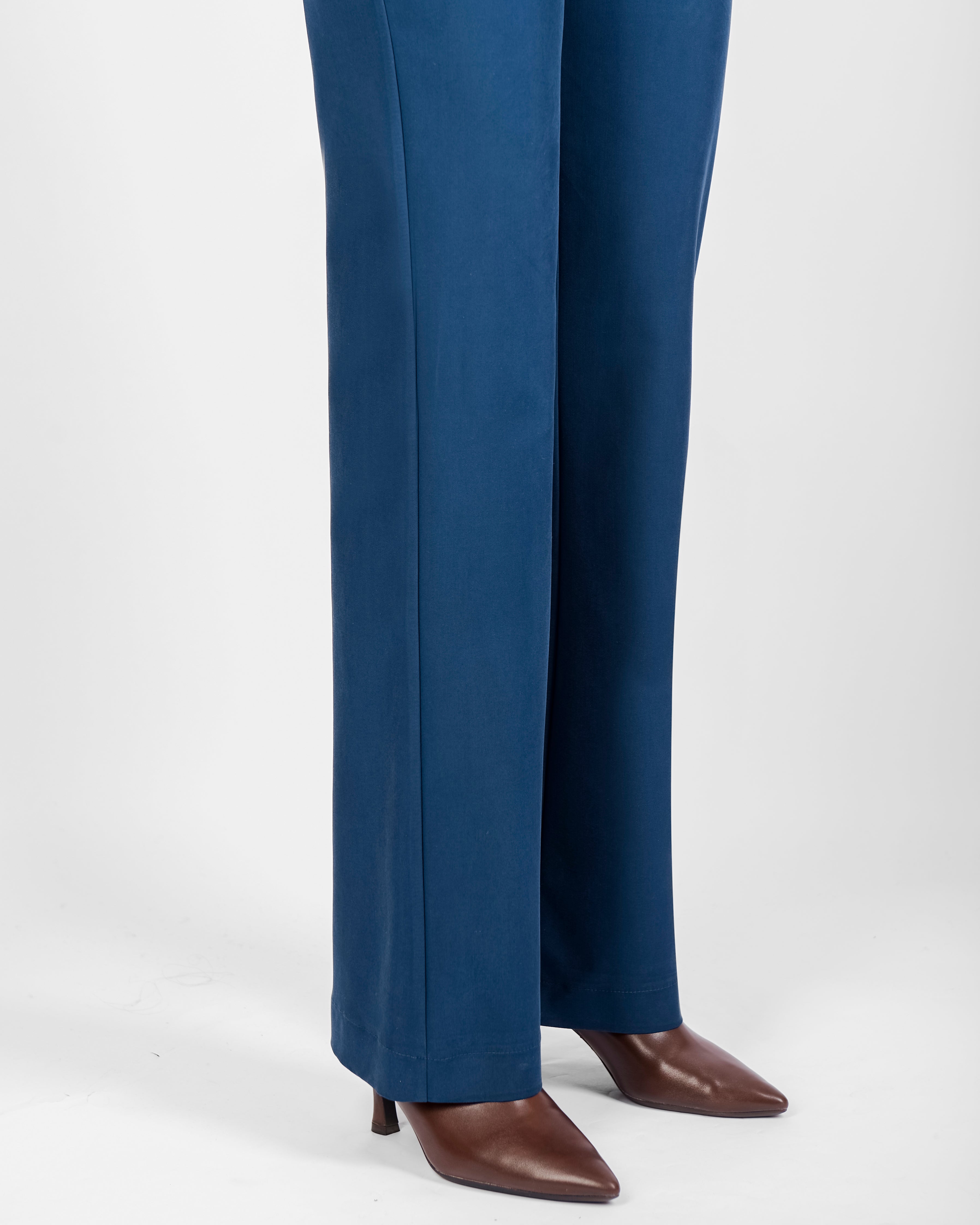 Pantalone pulito zip zampetta cupro soft H144/21