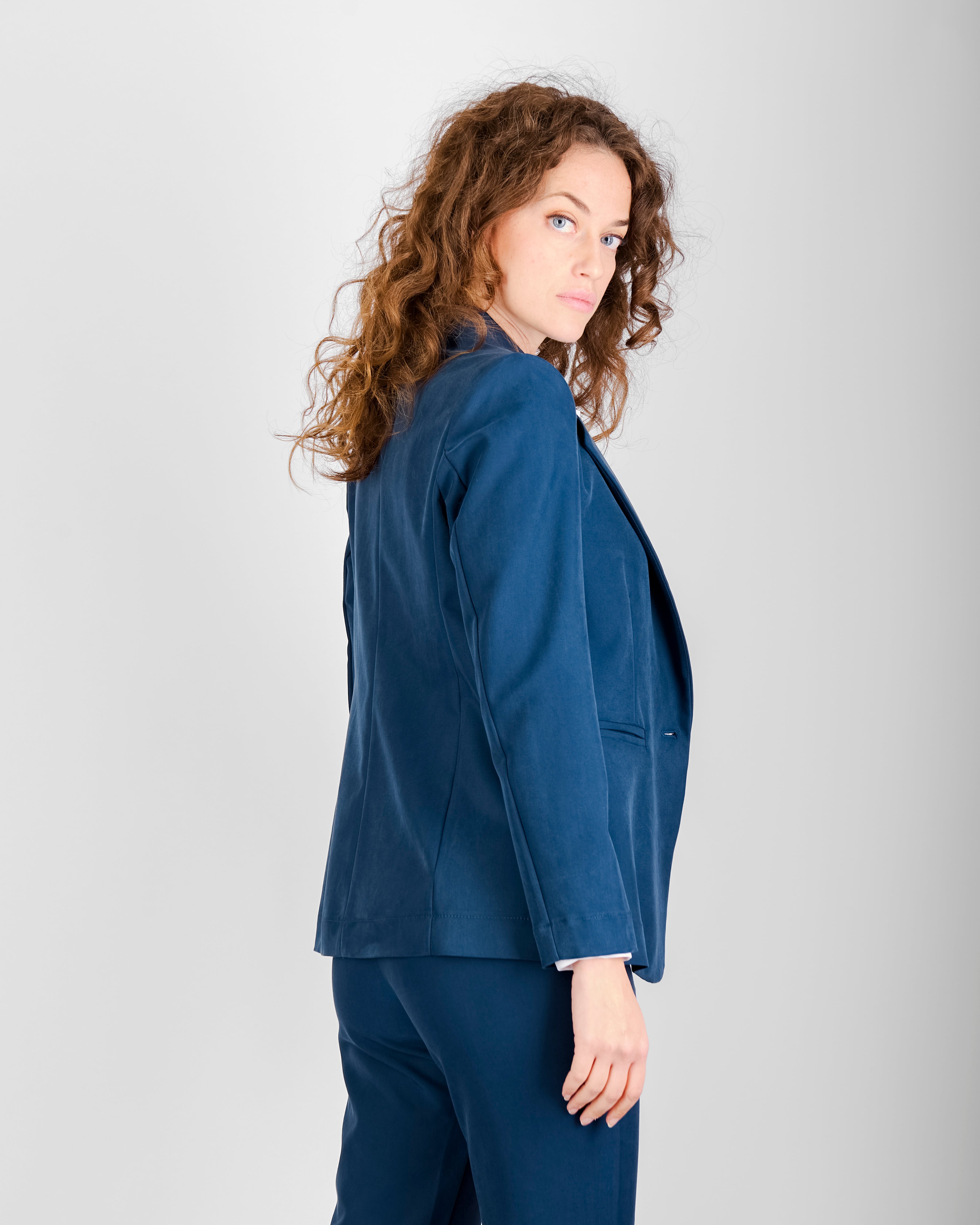 Giacca in cupro soft un bottone H517/21
