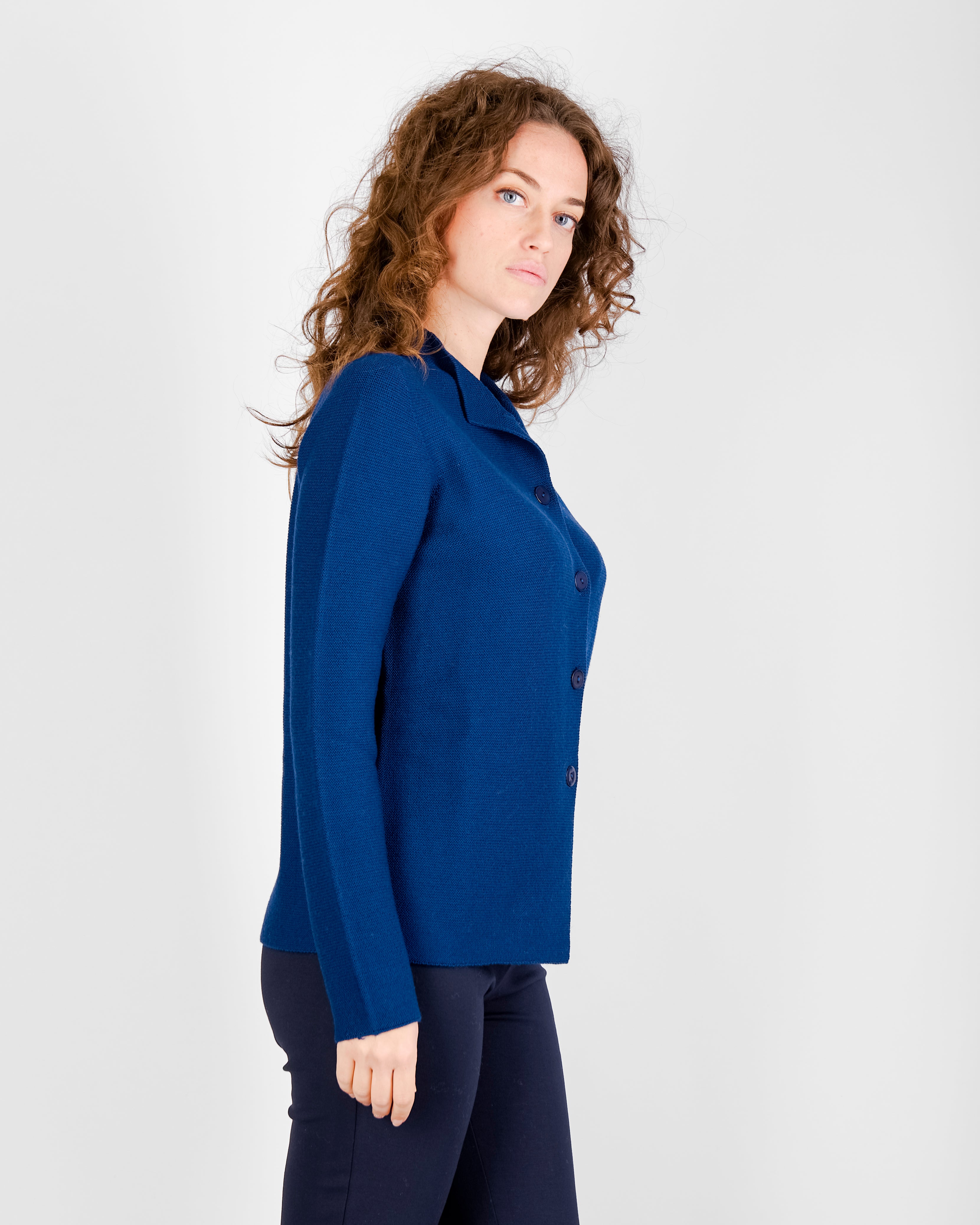 Giacca pura lana aperta links GM24 2114