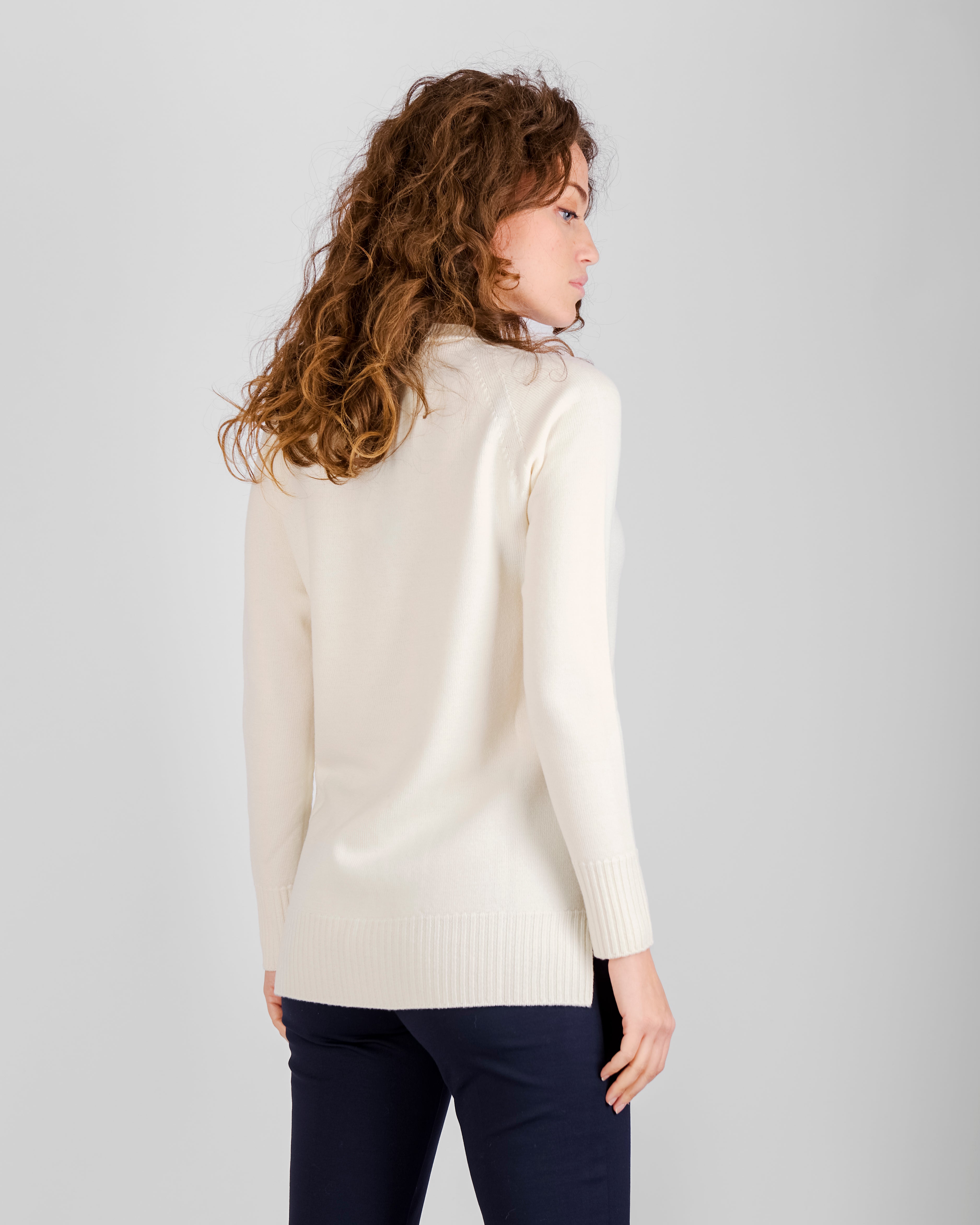 Cardigan lungo rollino 2 bottoni ZZG9322