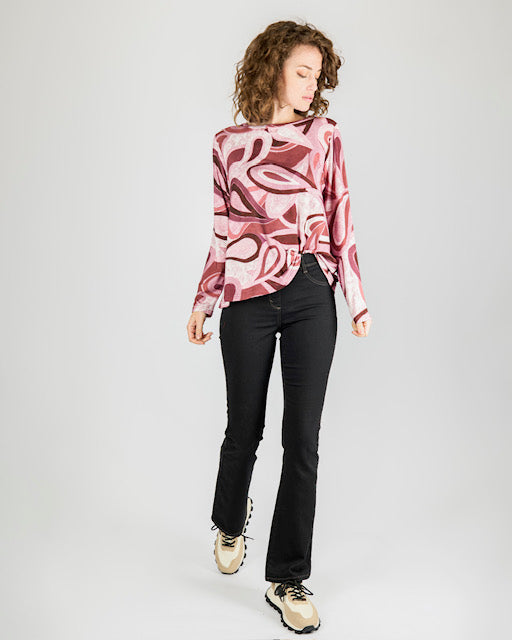 Pantalone zampetta punto milano F164/1
