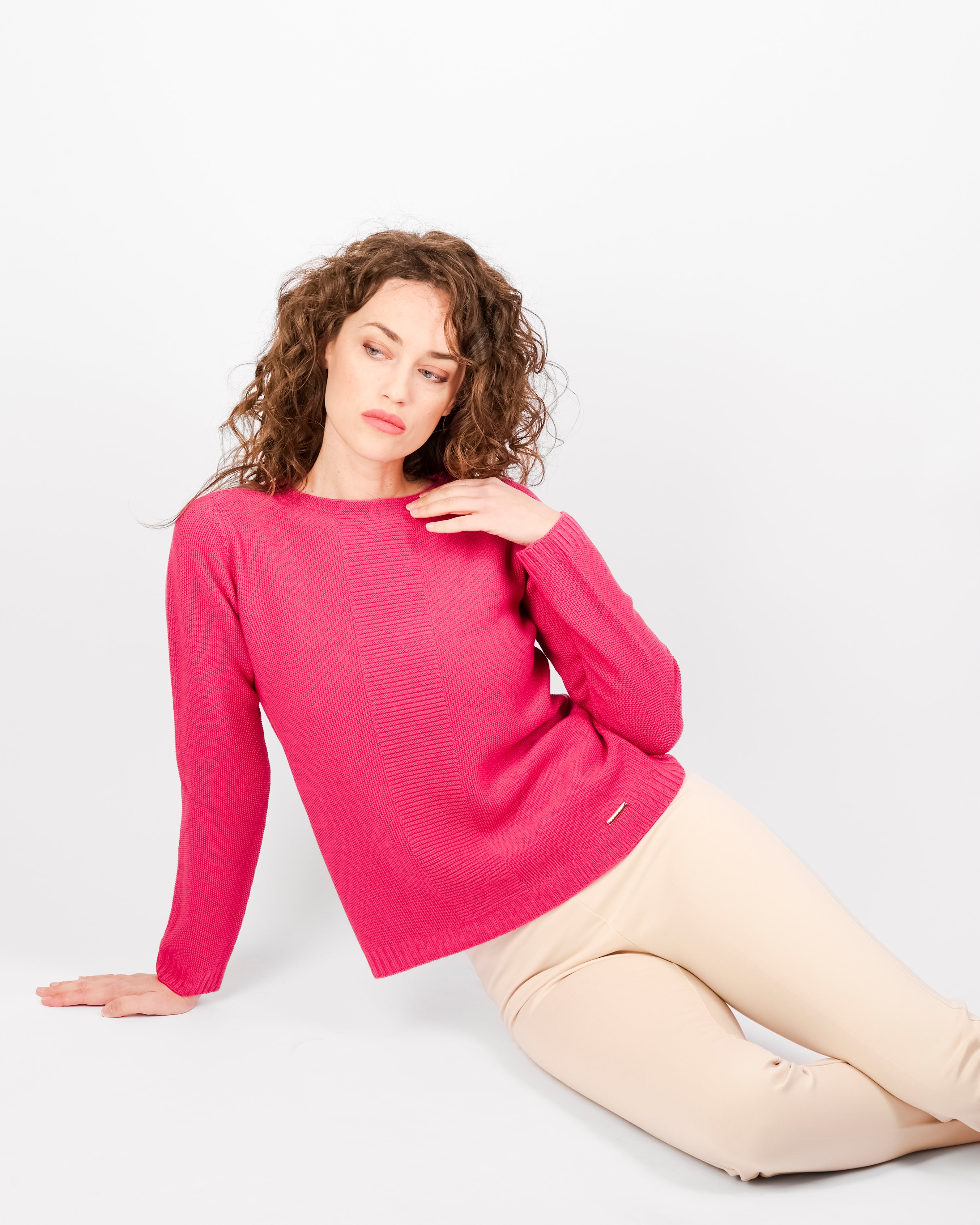 Girocollo grana di riso pura lana CL 1946