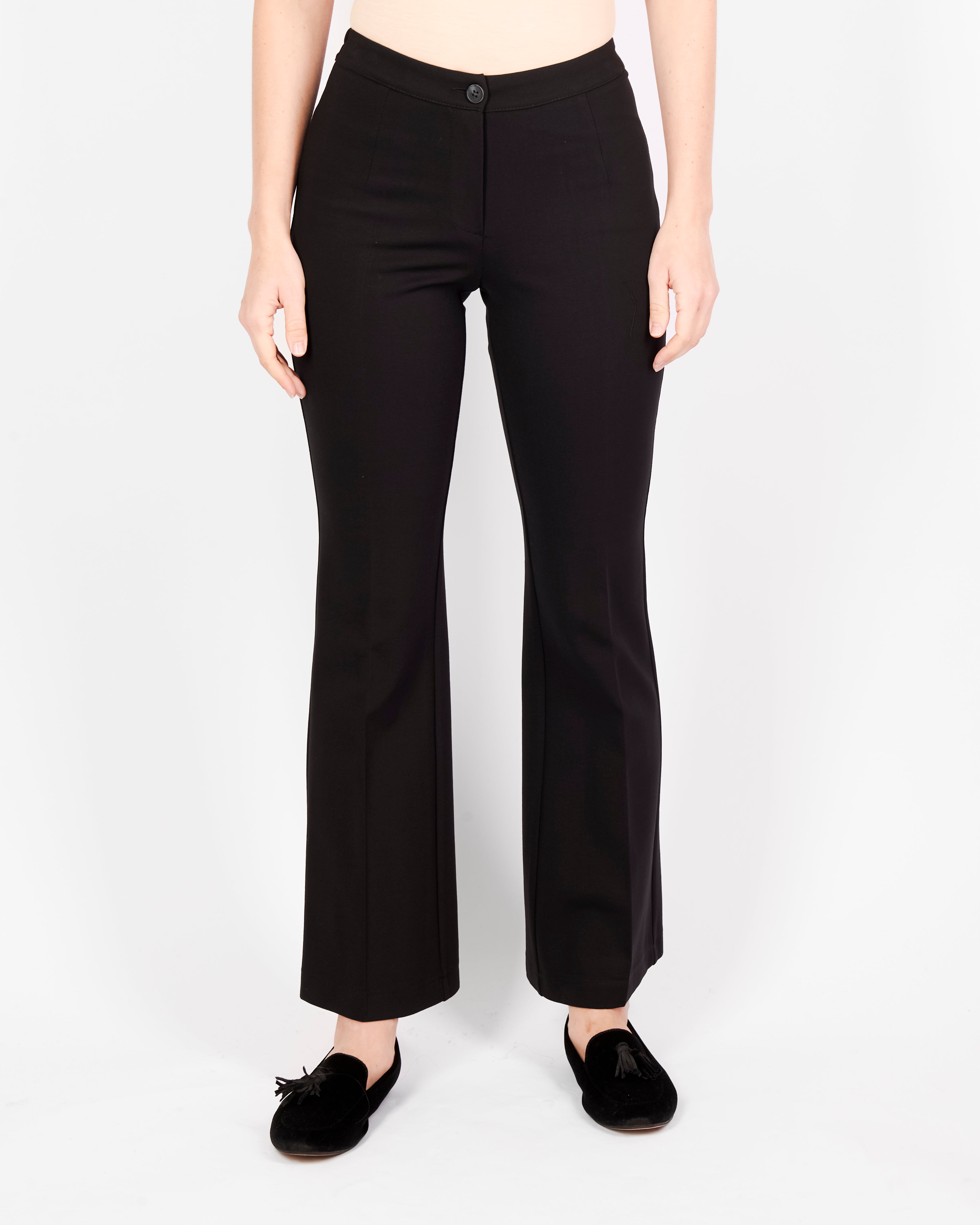 Pantalone zampetta punto milano comfort H164/1