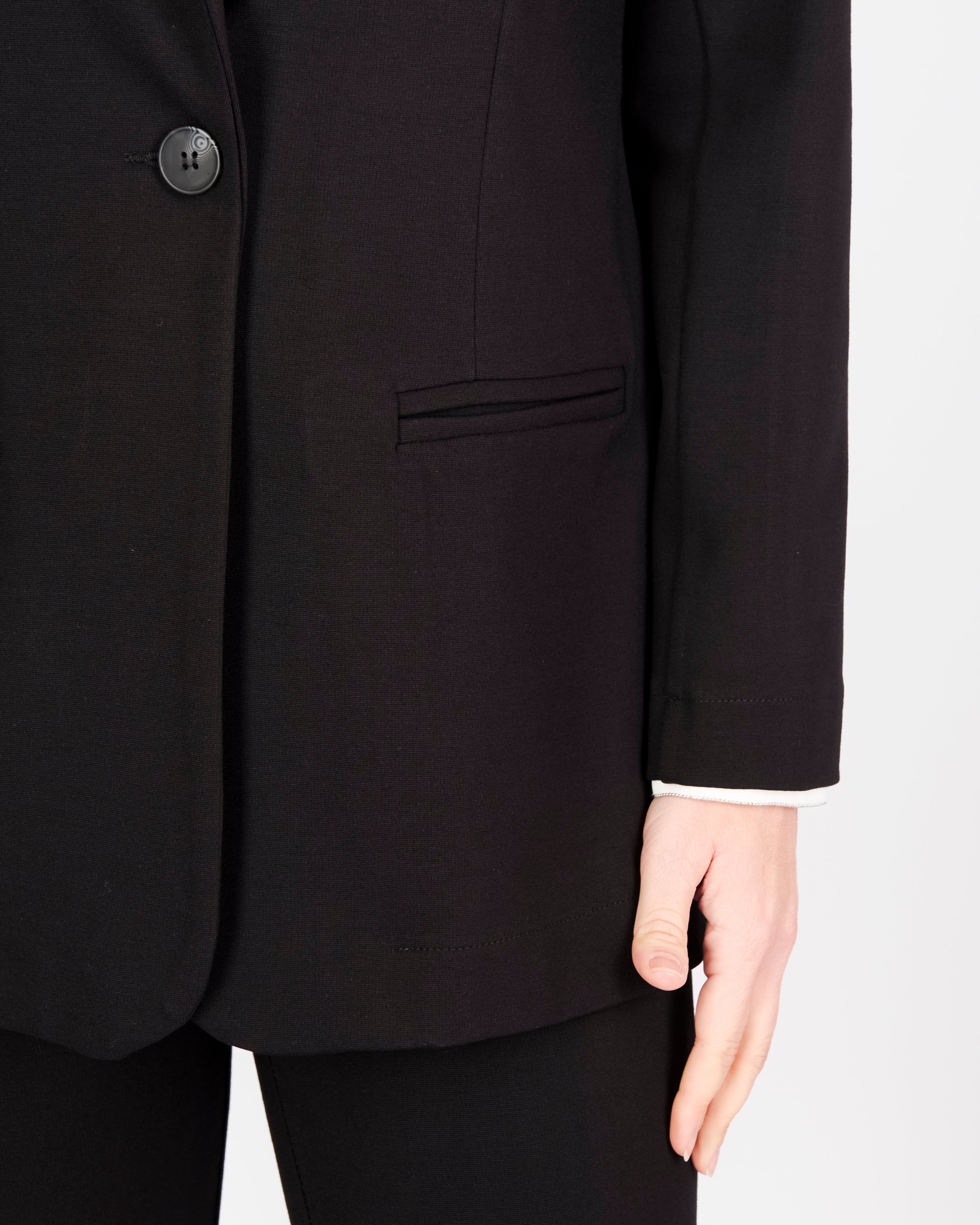 Giacca lunga in punto milano comfort H504/1