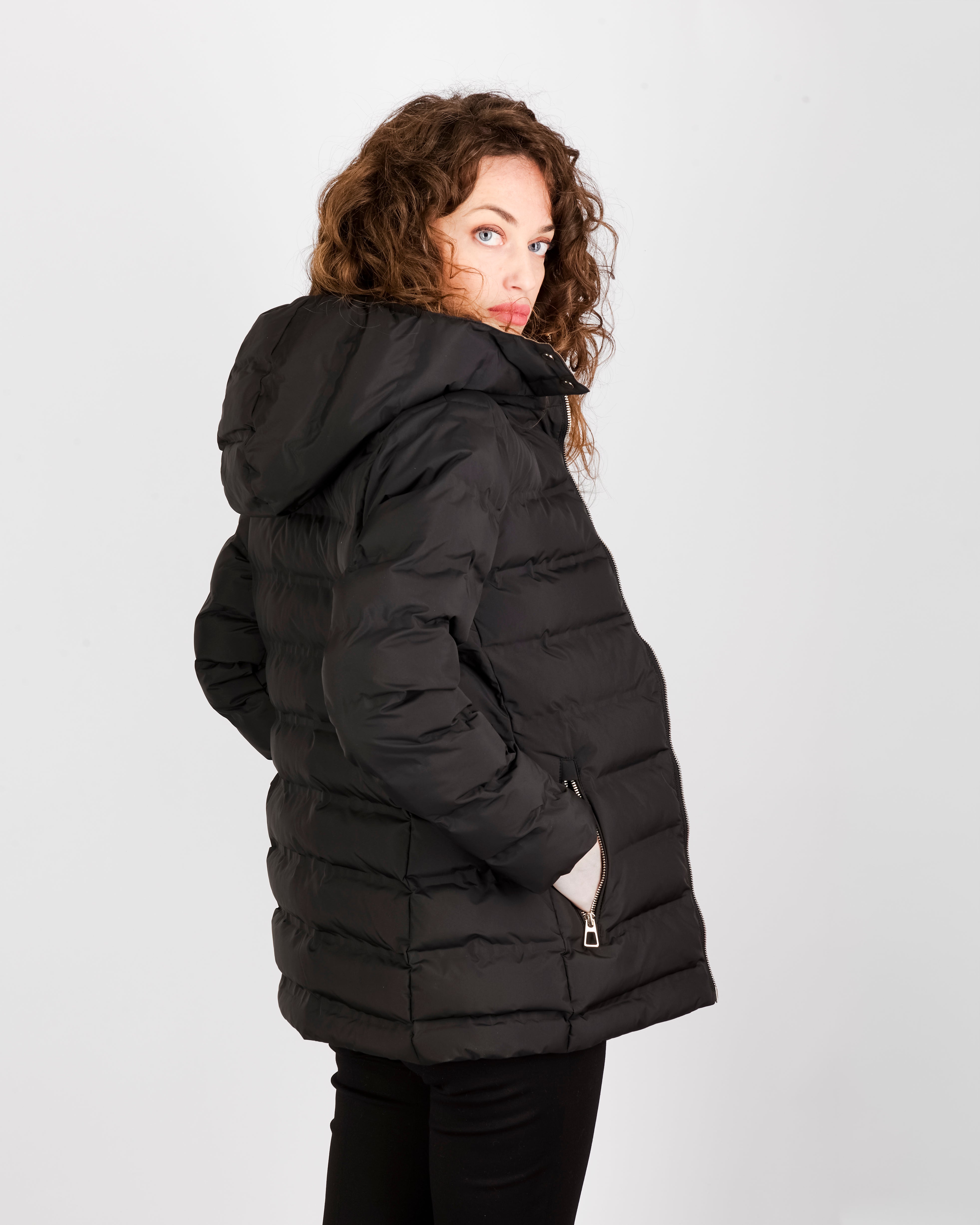 Piumino eco zip e cappuccio ANNA P