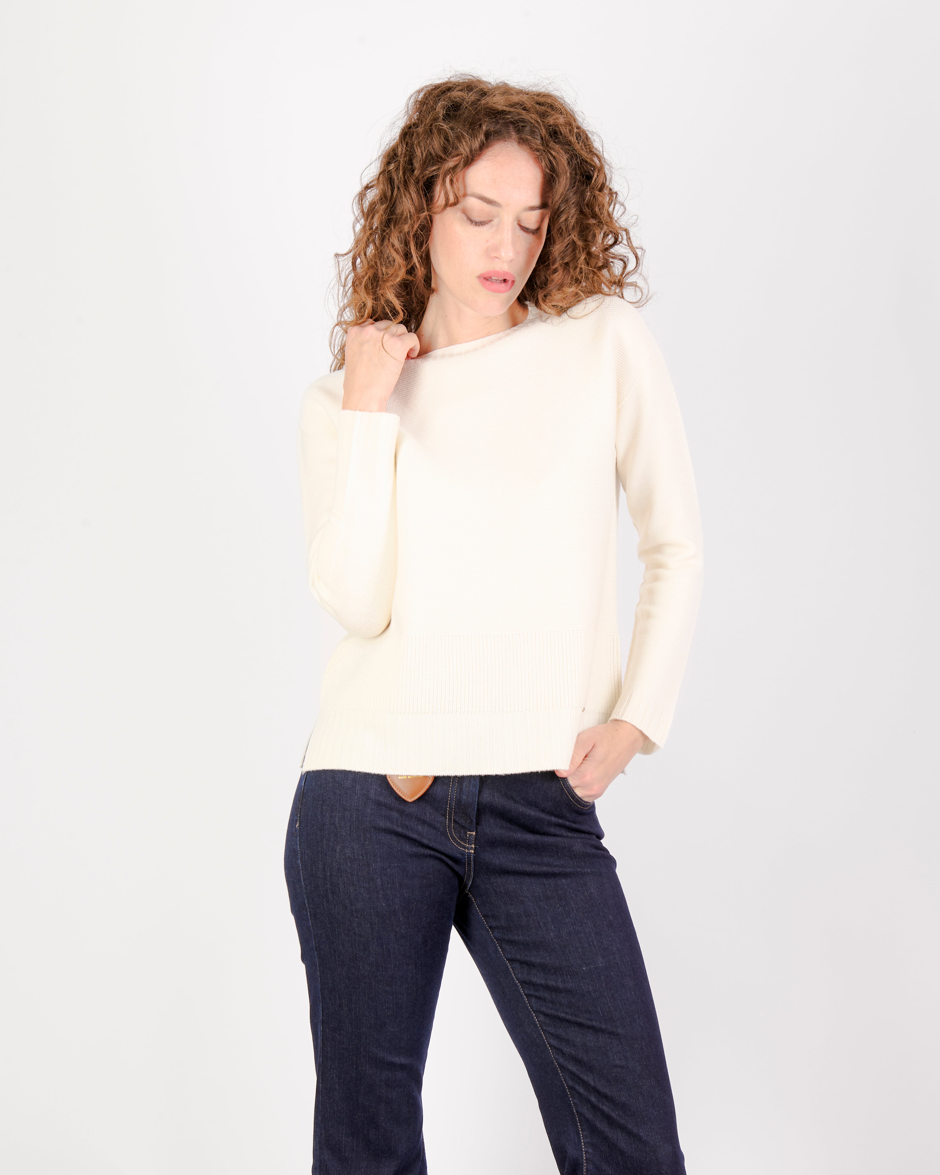 Girocollo links e punto pannocchia spacchi Z9516