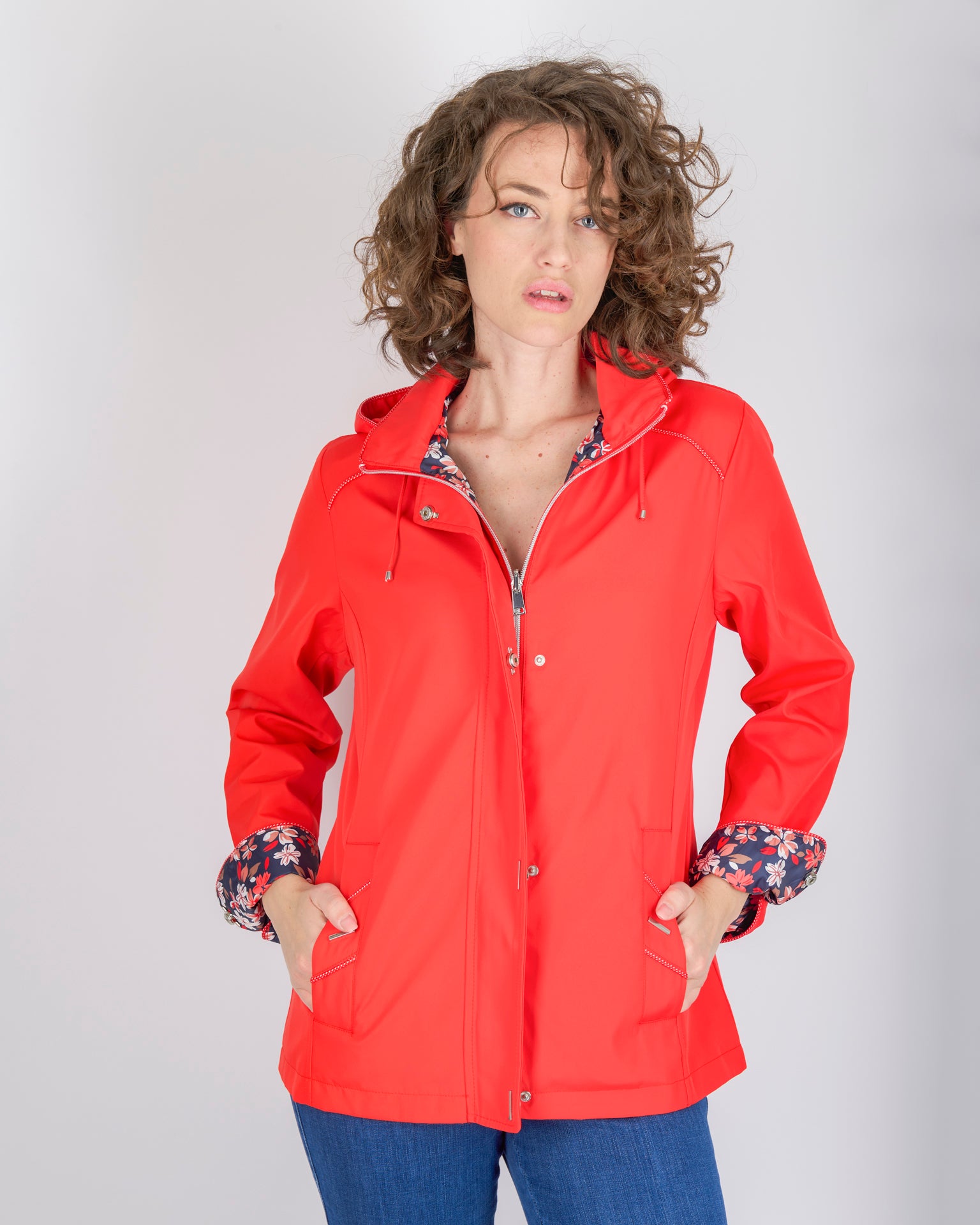 Giacca reversibile zip e cappuccio GEMMA