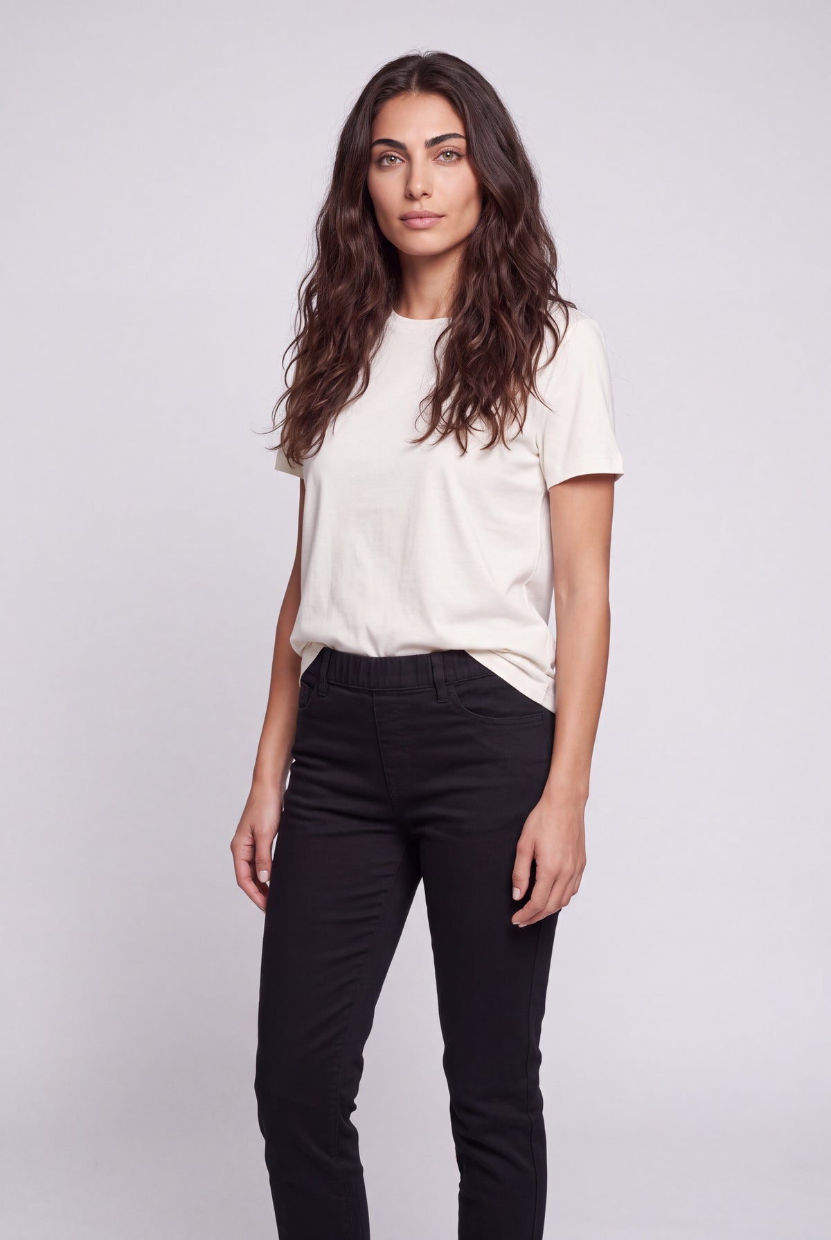 Jeans elastico in vita 13806