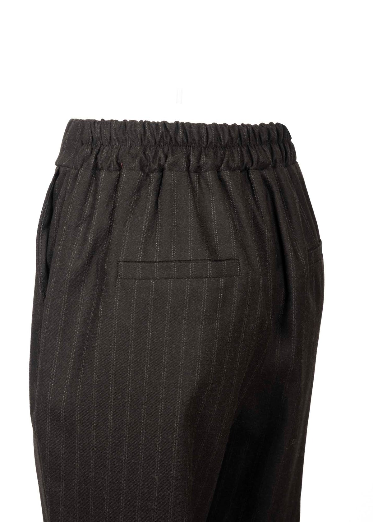 Pantalone con elastico gessato D112/7