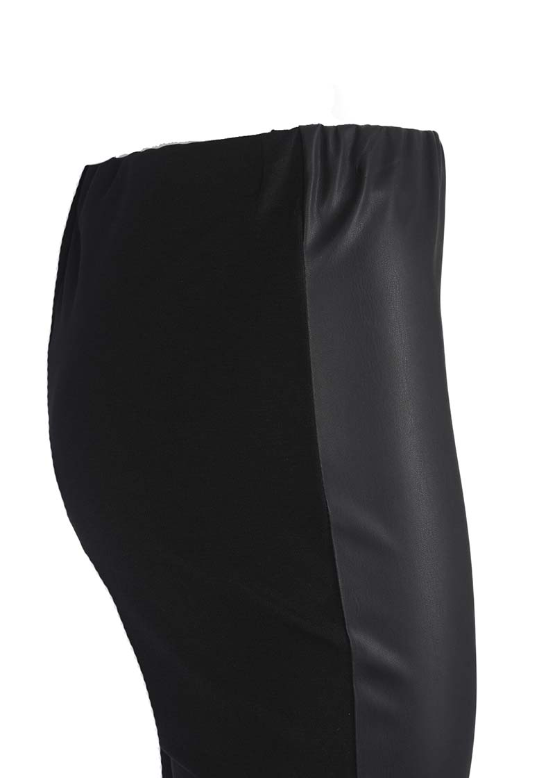 Pantalone elastico in vita ECOPELLE