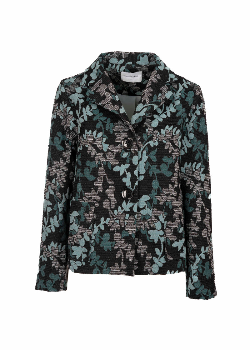 Giacca fantasia foglie DS 3645