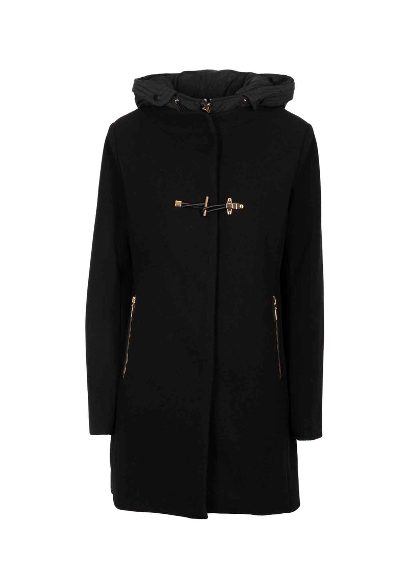 Cappotto in panno zip oro FABIANA