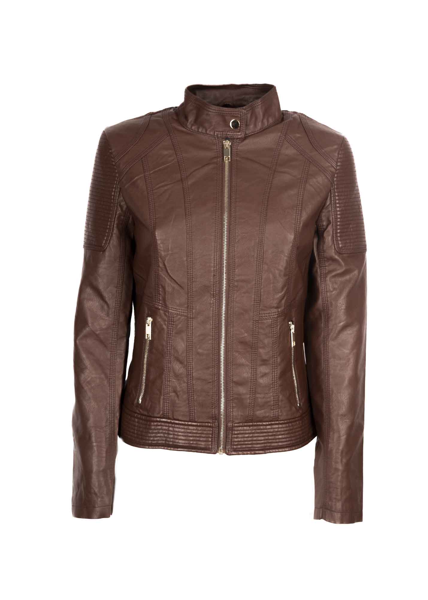 Giacca ecopelle zip MARTA