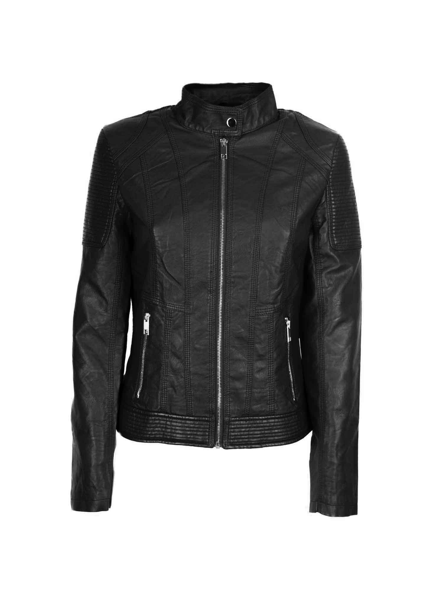 Giacca ecopelle zip MARTA