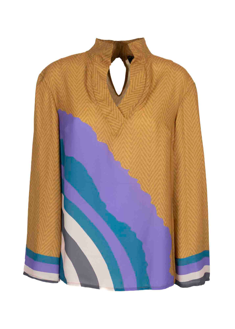 Blusa stampa minerale SALTINELLO