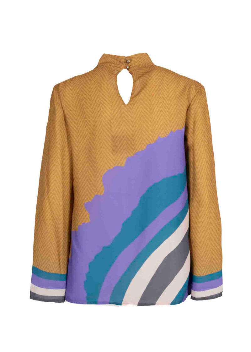 Blusa stampa minerale SALTINELLO