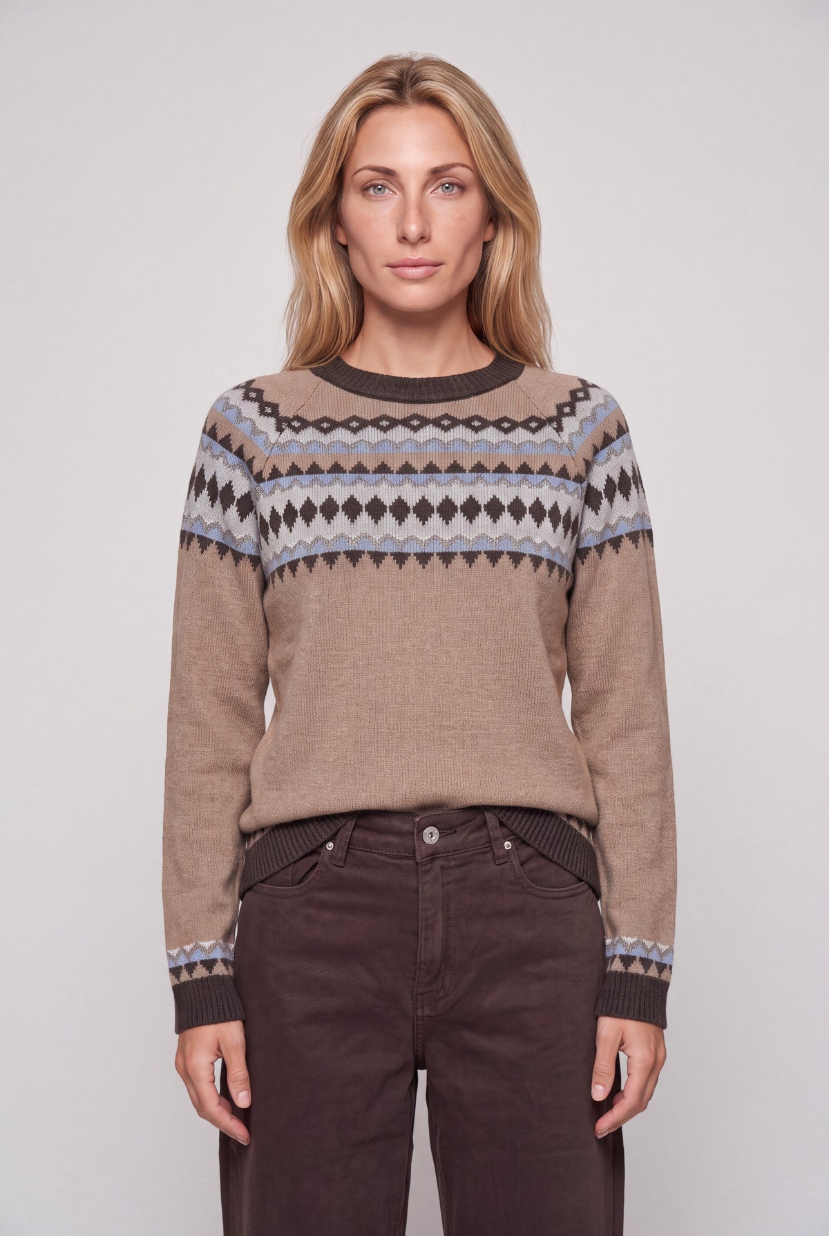 Girocollo jaquard norvegese 21426