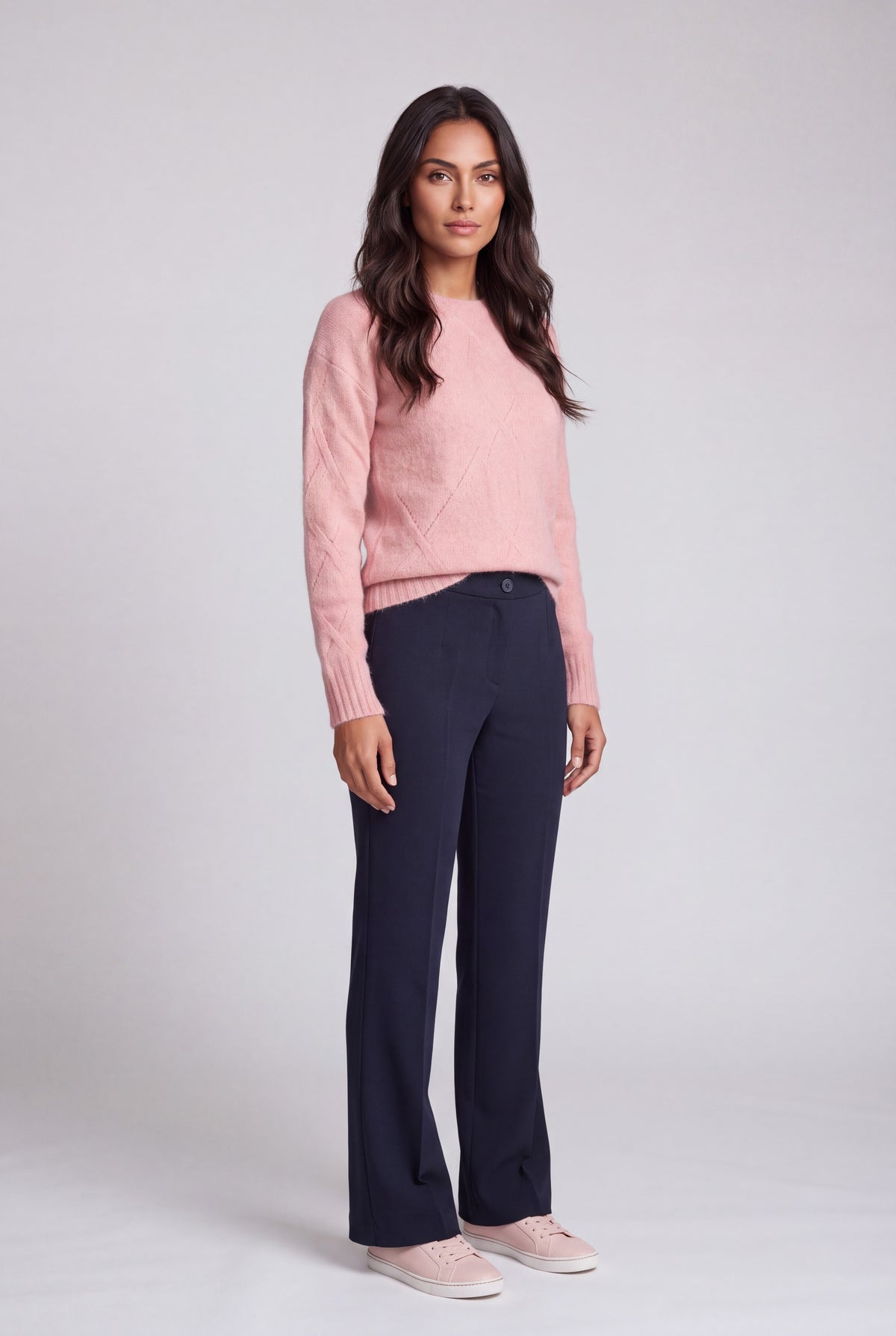 Pantalone zampa punto milano J1064/1