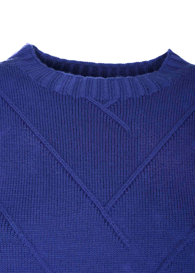 Smanicato motivo linee pura lana Z9135