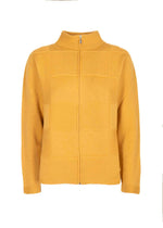 Cardigan zip pura lana motivo quadri Z9141