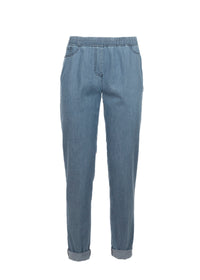 Jeans leggero con elastico 13934