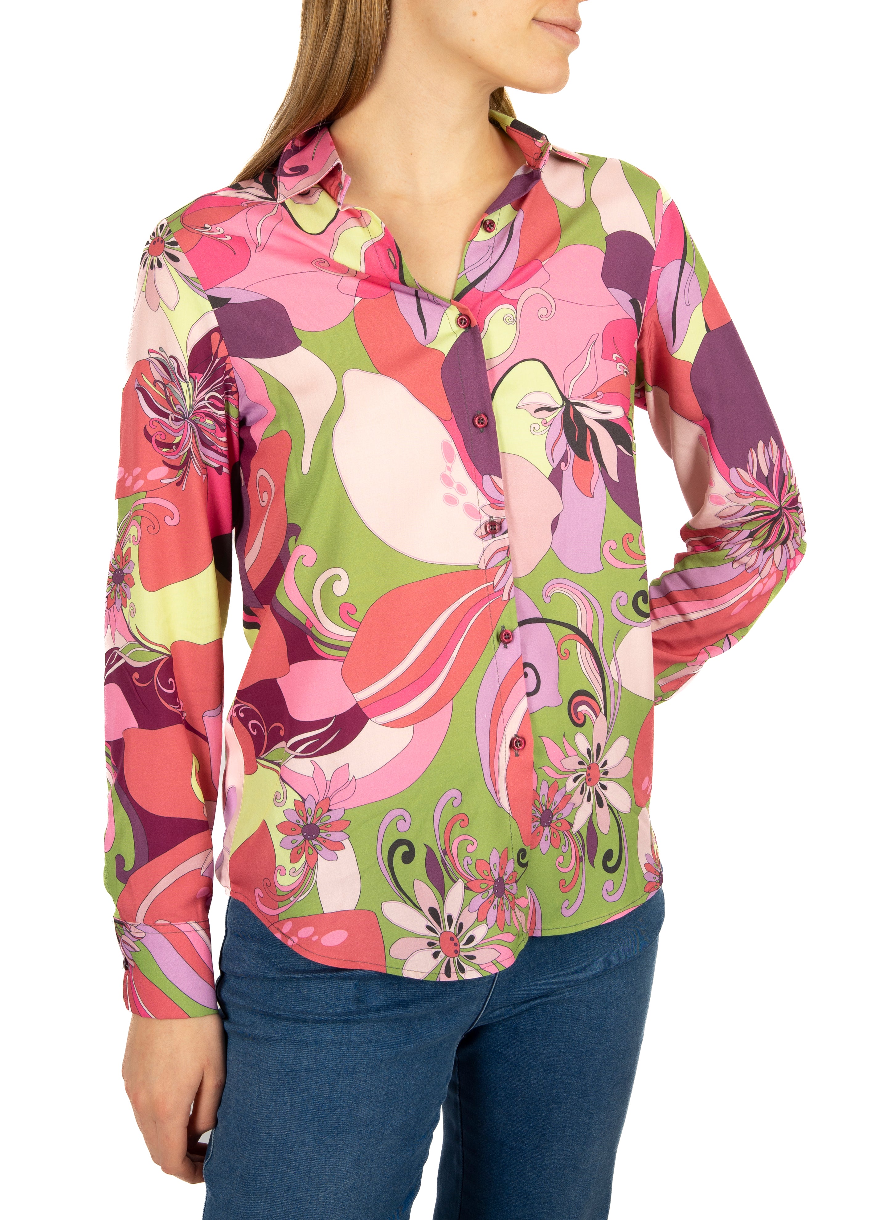 Camicia in viscosa fantasia 800919