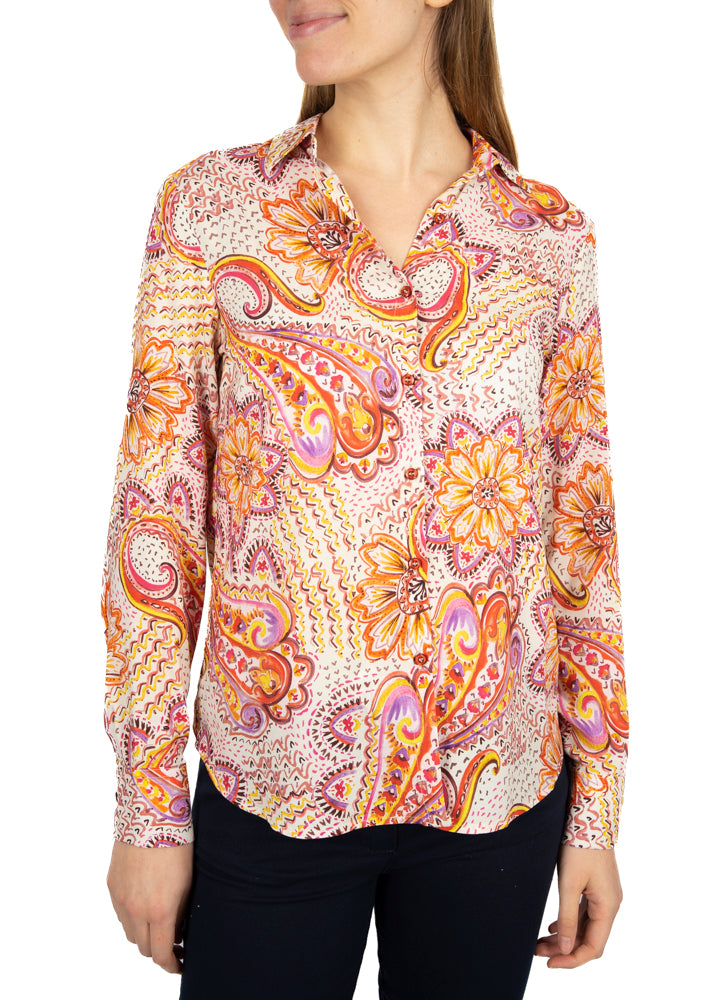 Camicia viscosa fantasia 800922
